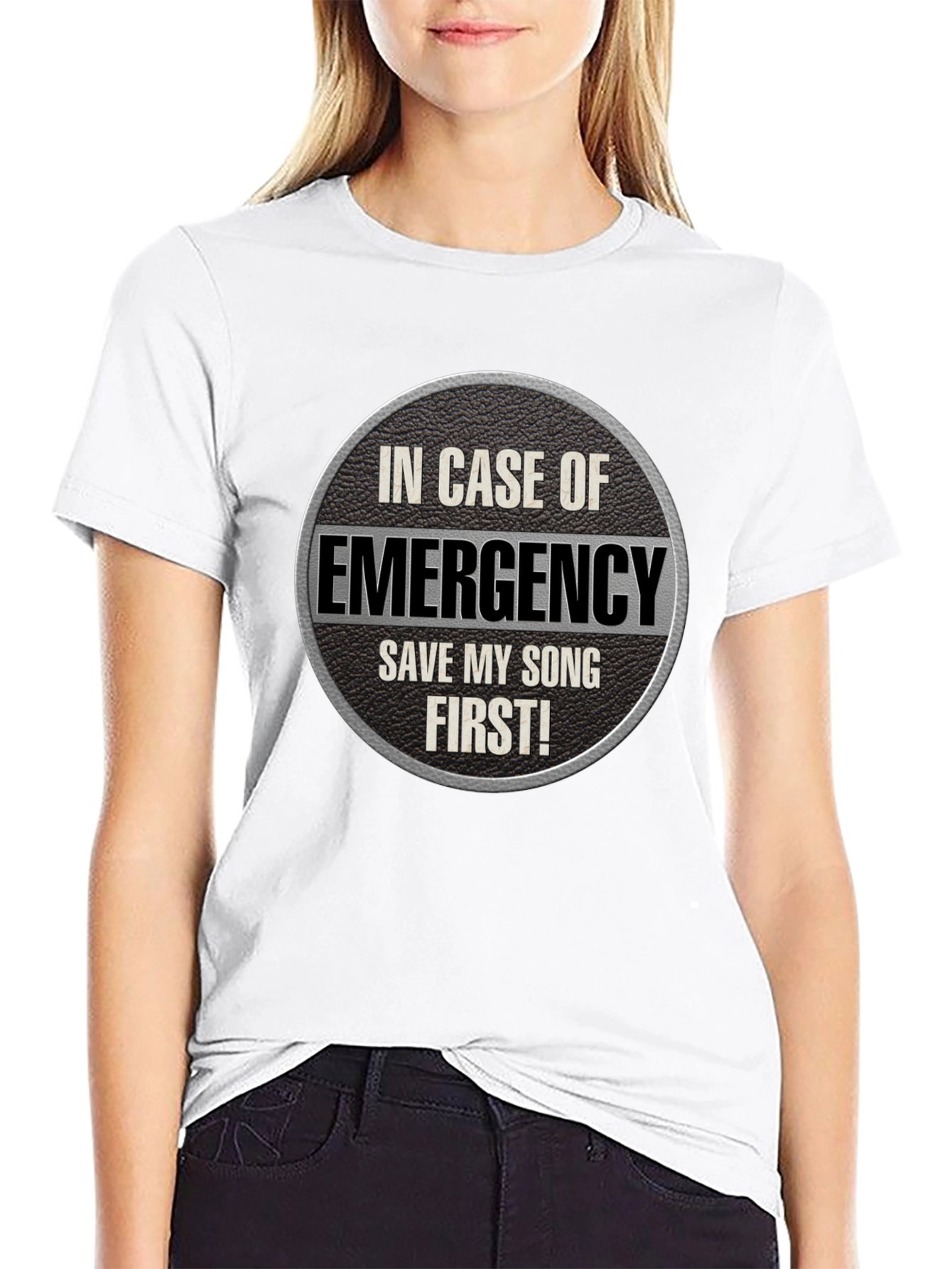 Emergency Save My Song First Graphic T-Shirt