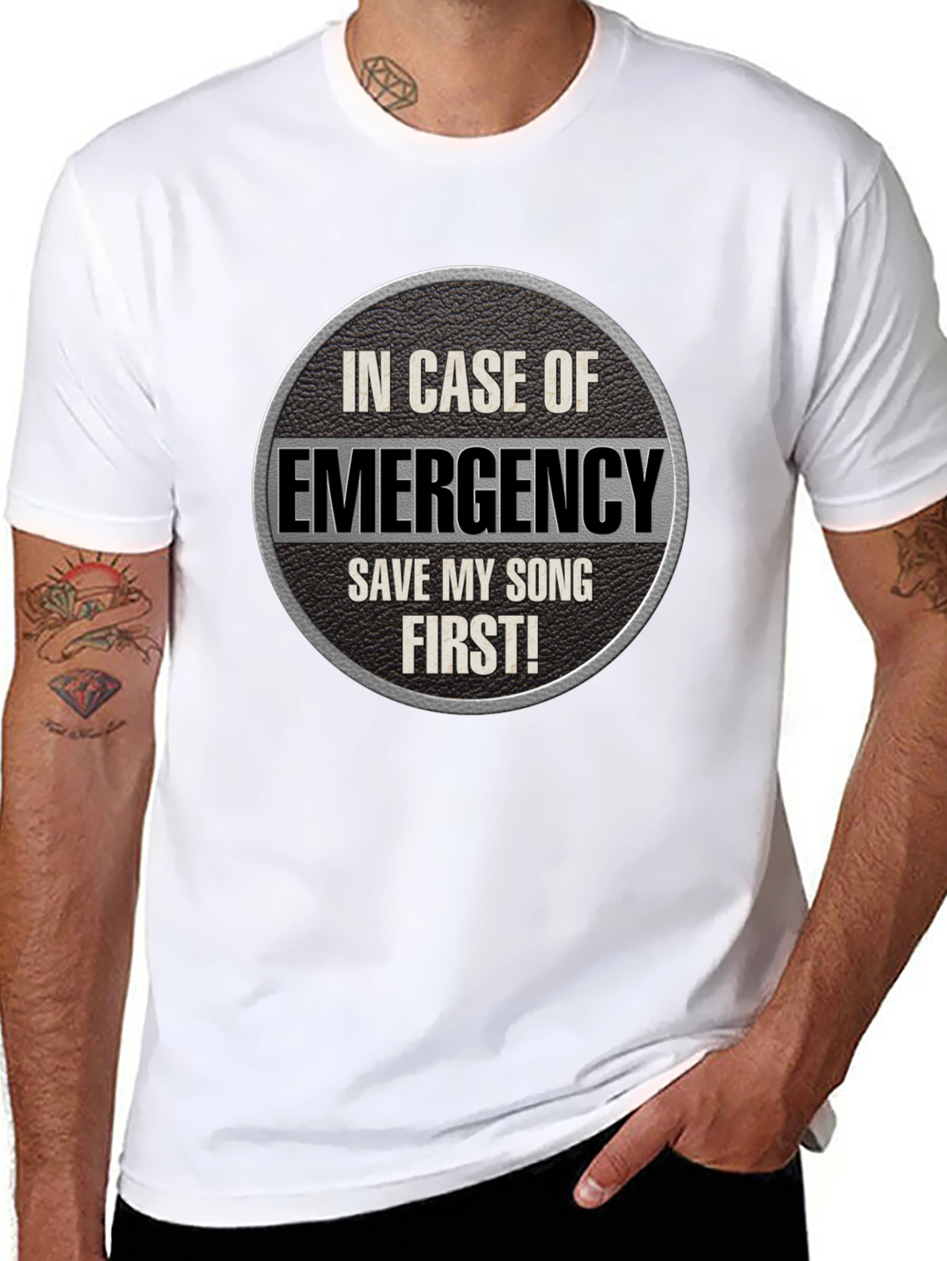 Emergency Save My Song First Graphic T-Shirt