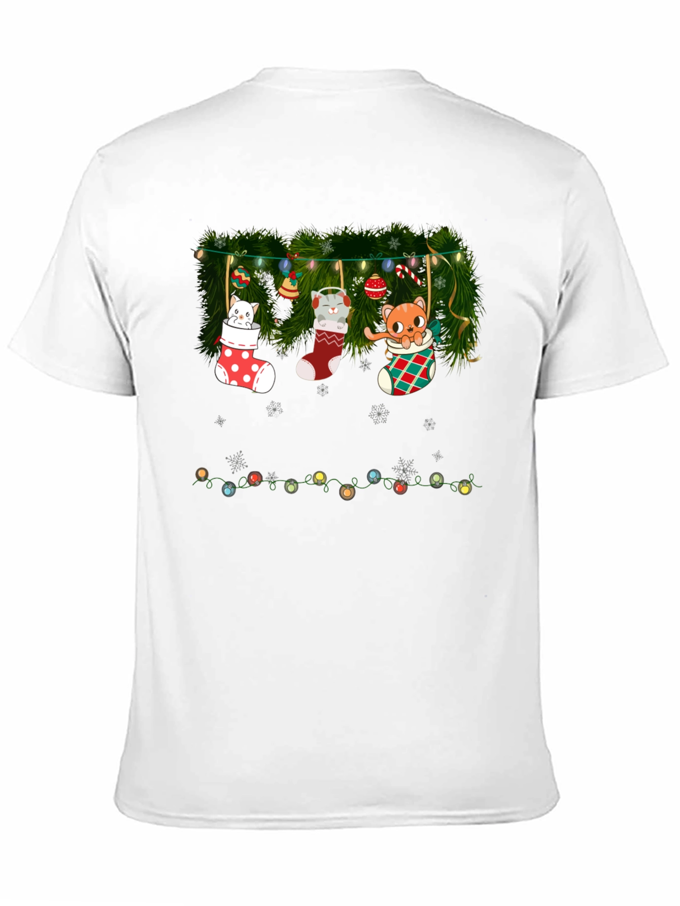 Holiday Cat Stocking T-Shirt
