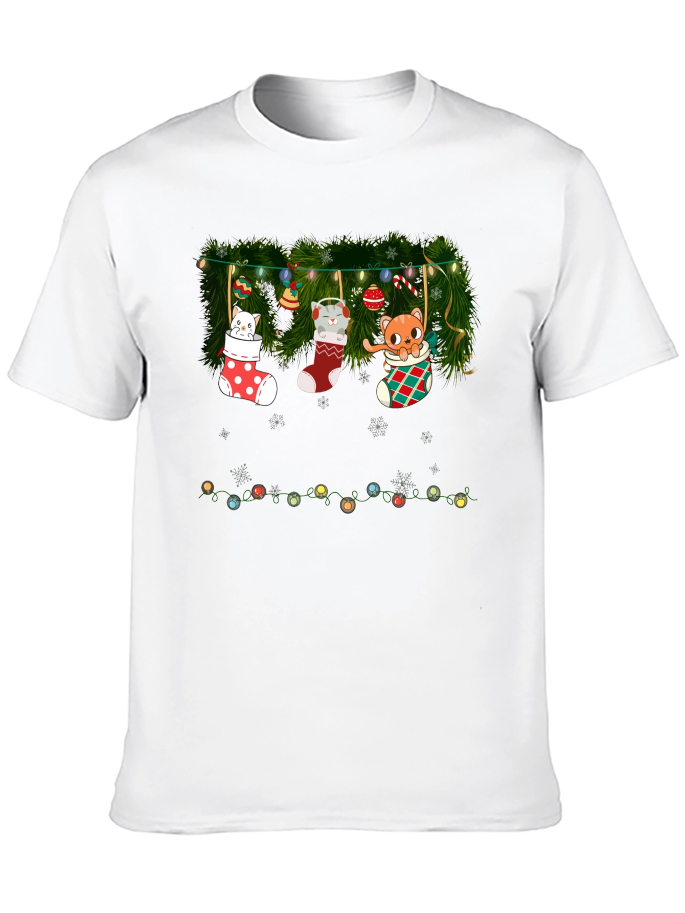 Holiday Cat Stocking T-Shirt