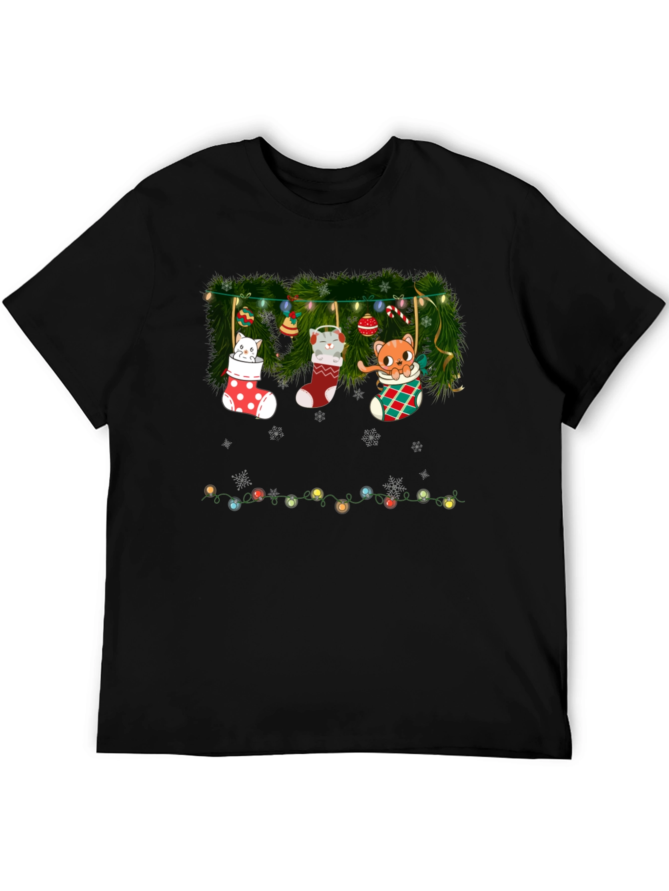 Holiday Cat Stocking T-Shirt