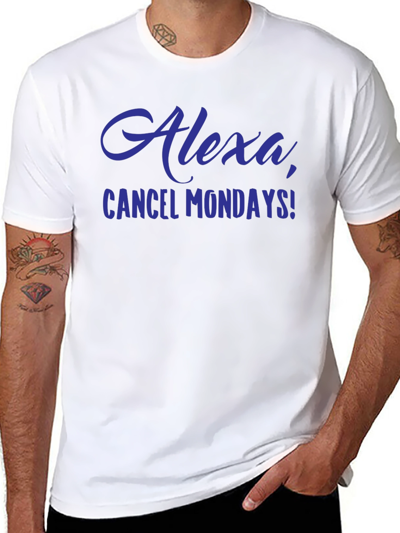 Alexa Cancel Mondays Funny Graphic T-Shirt