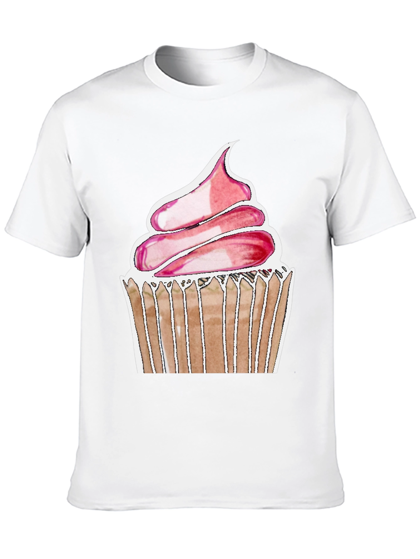 Cupcake Graphic Tee - Soft Cotton Black T-Shirt