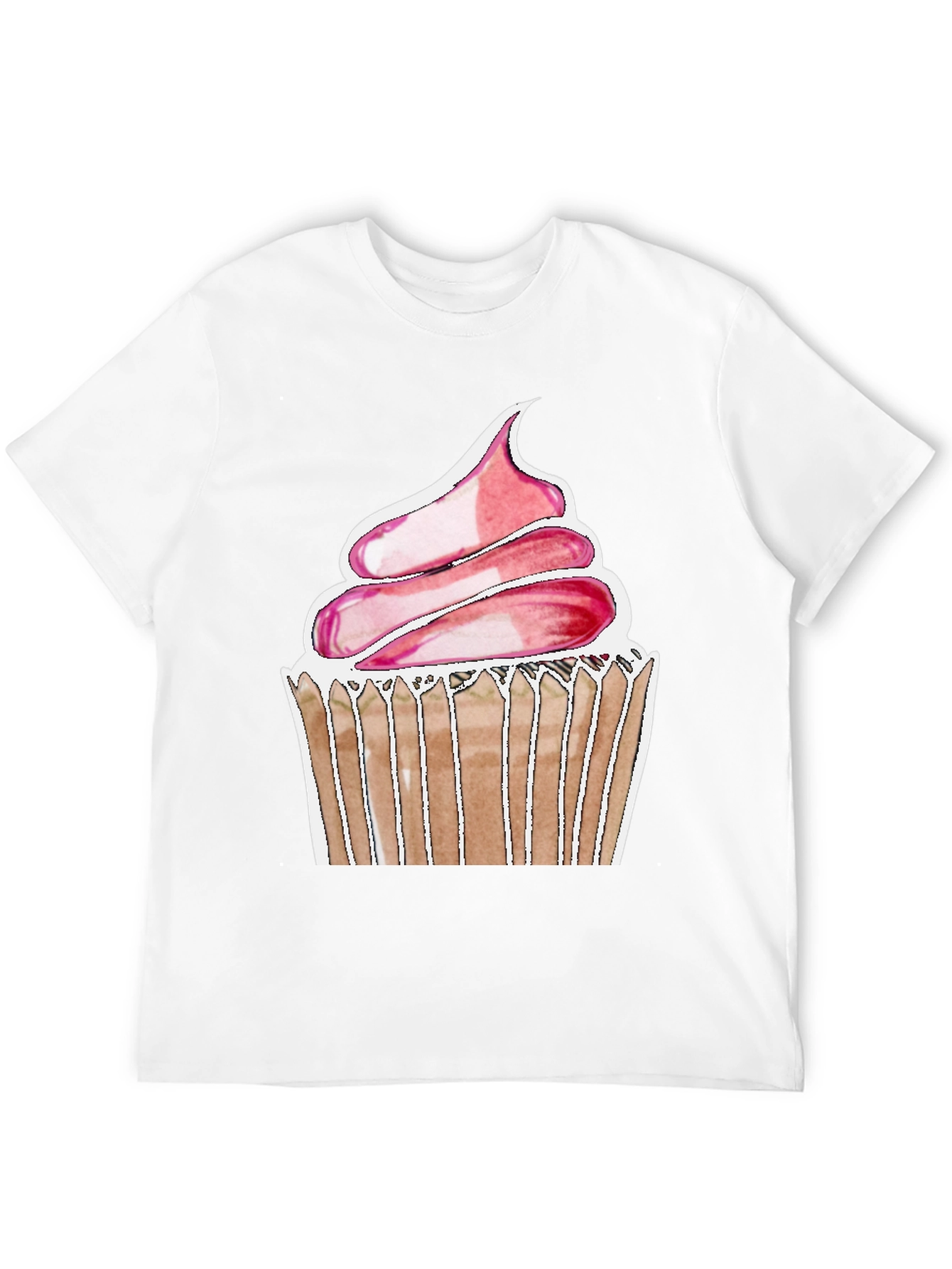 Cupcake Graphic Tee - Soft Cotton Black T-Shirt