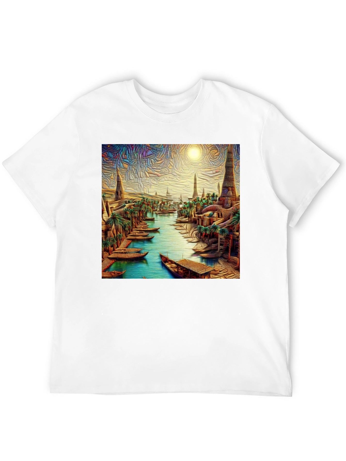 Ancient City River Black T-Shirt