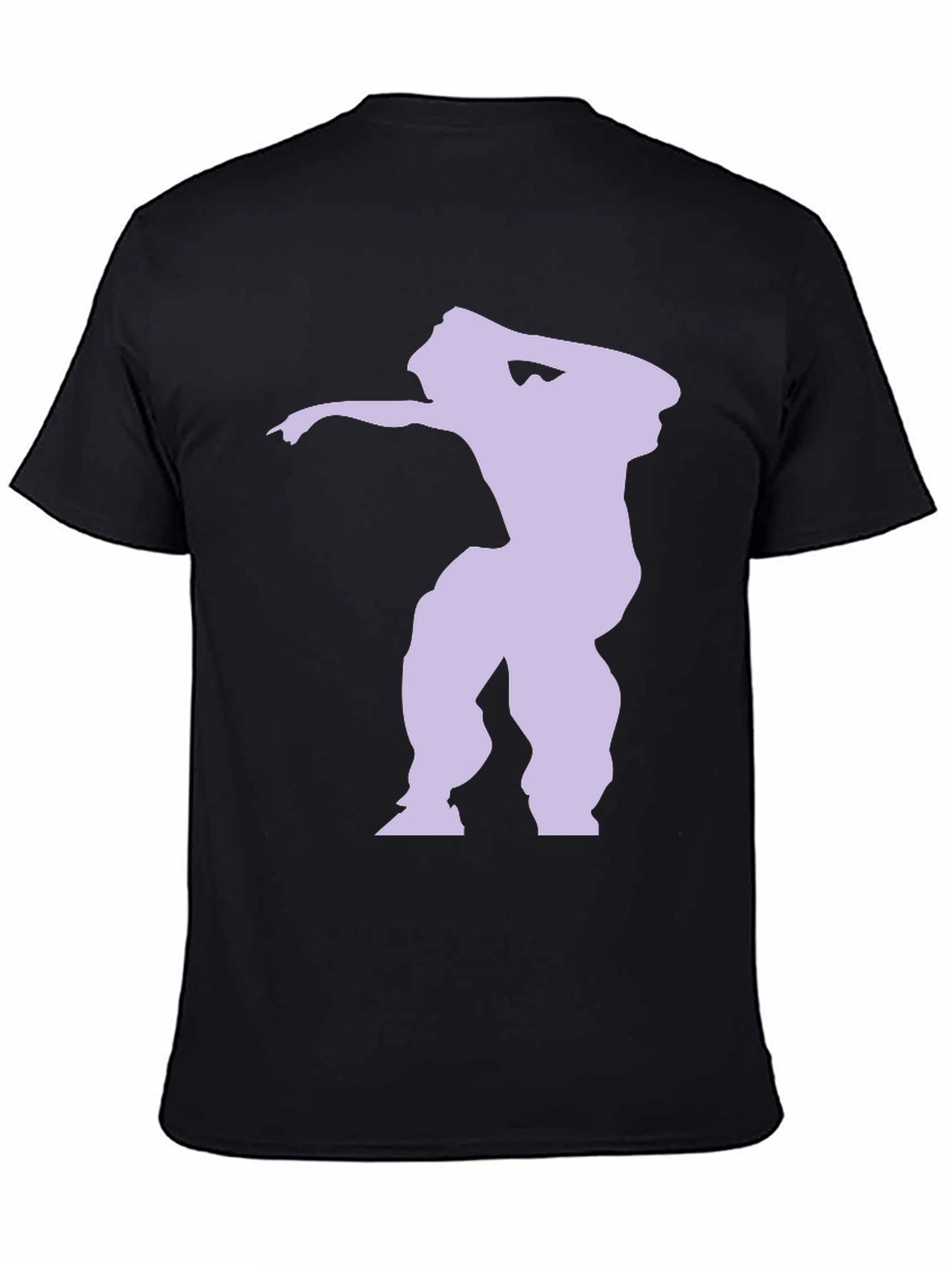 Dabbing Silhouette Graphic Tee - Black