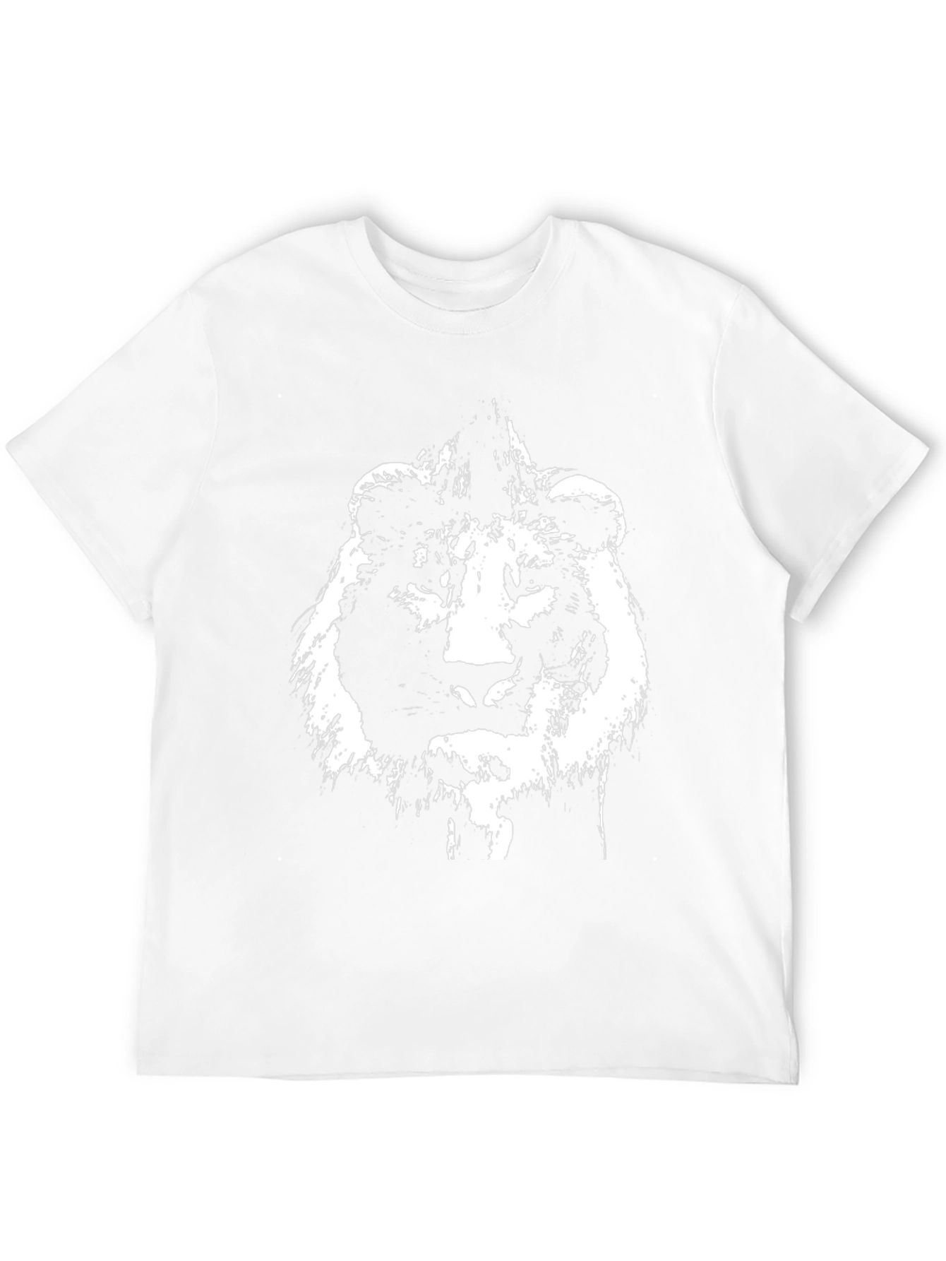 Lion Graphic T-Shirt - Black Cotton Tee