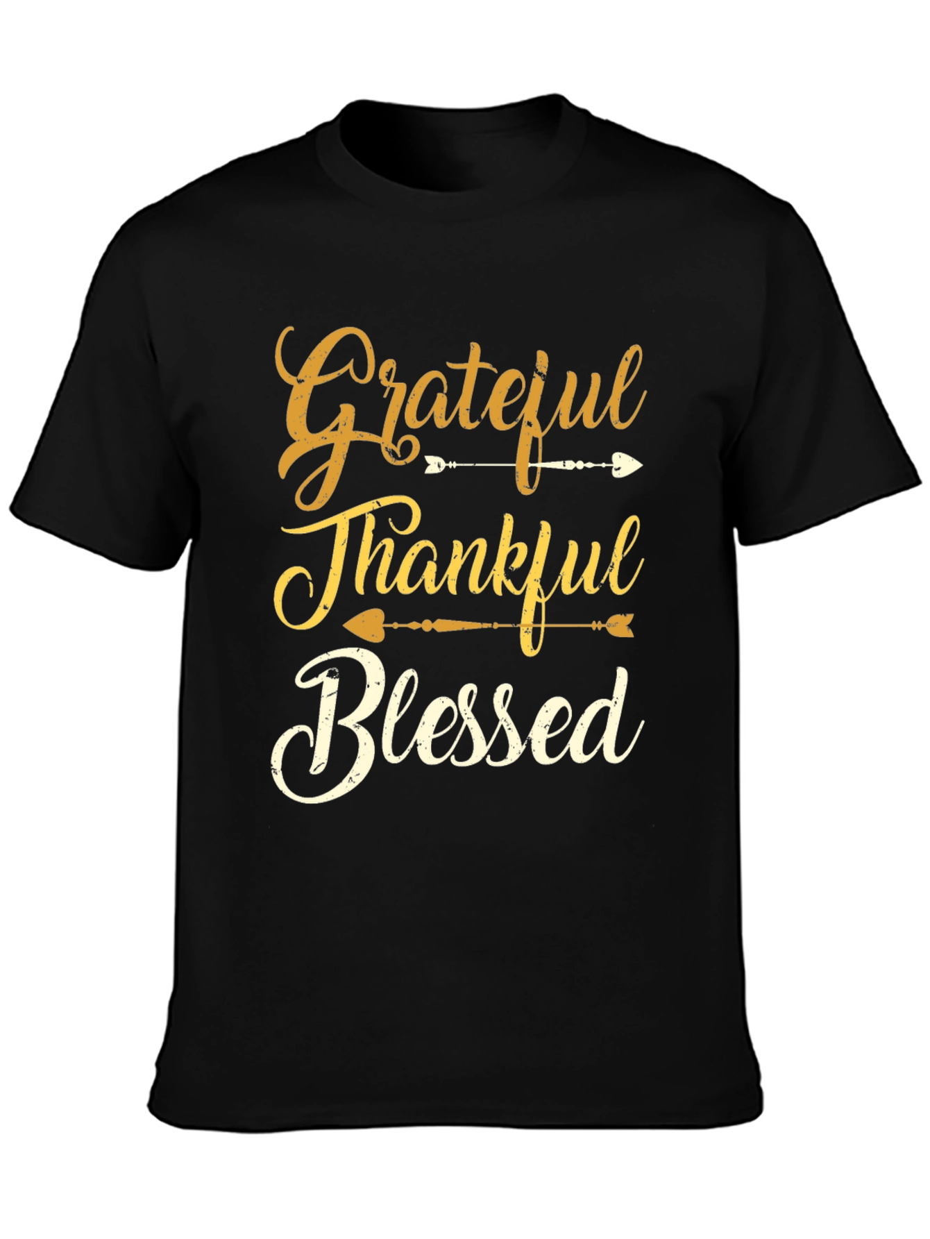 Grateful Thankful Blessed Graphic T-Shirt
