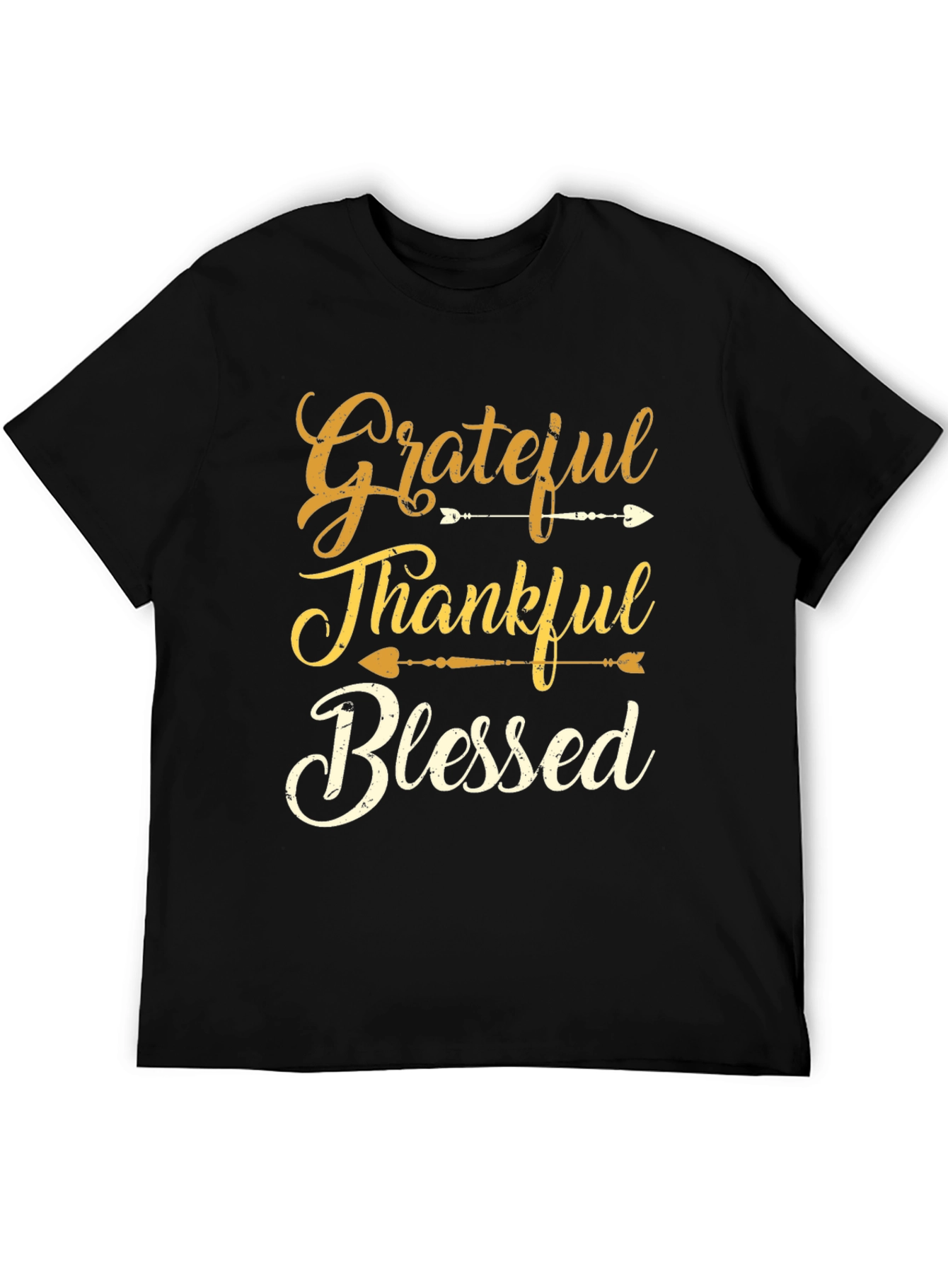 Grateful Thankful Blessed Graphic T-Shirt
