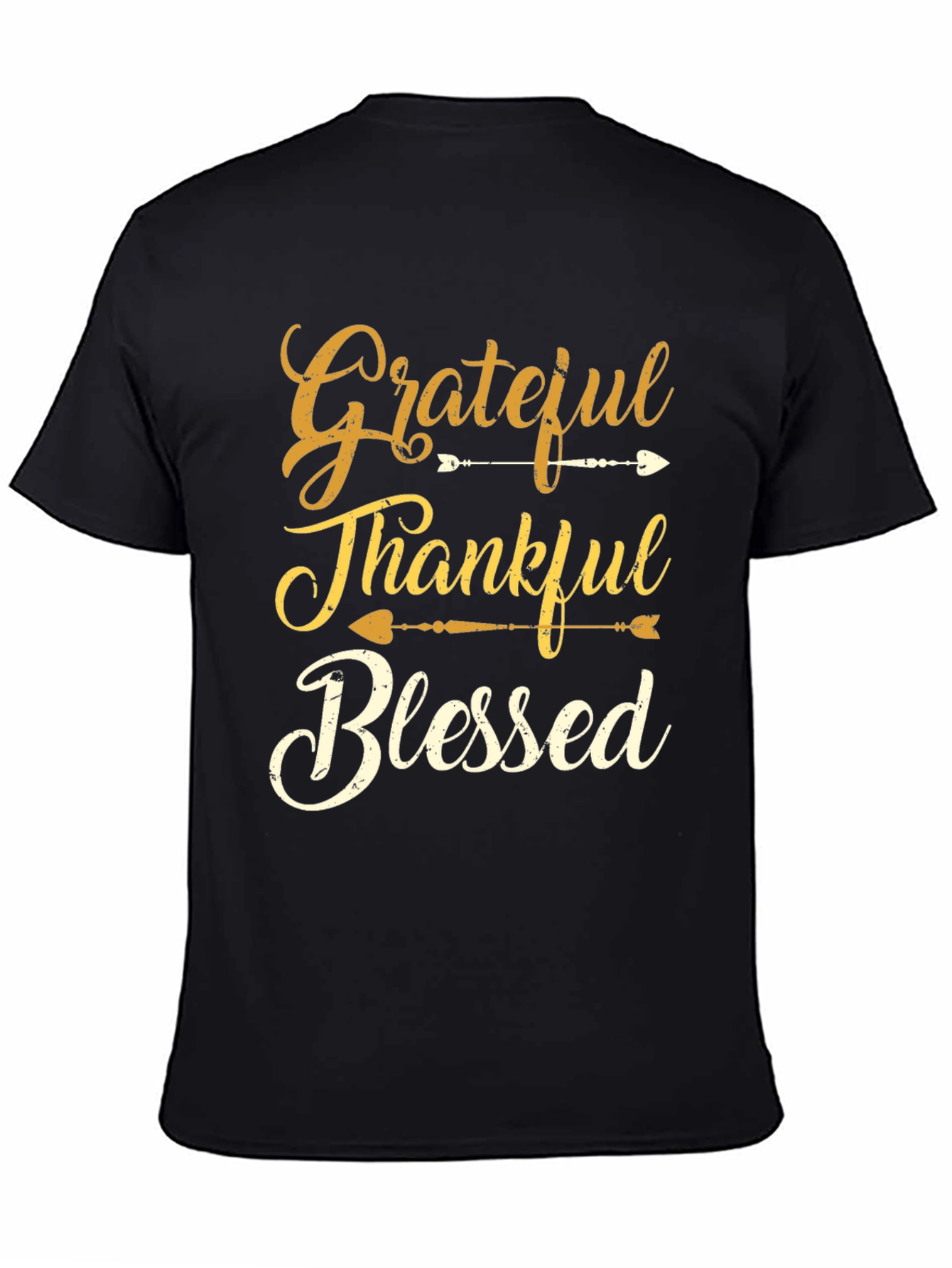 Grateful Thankful Blessed Graphic T-Shirt