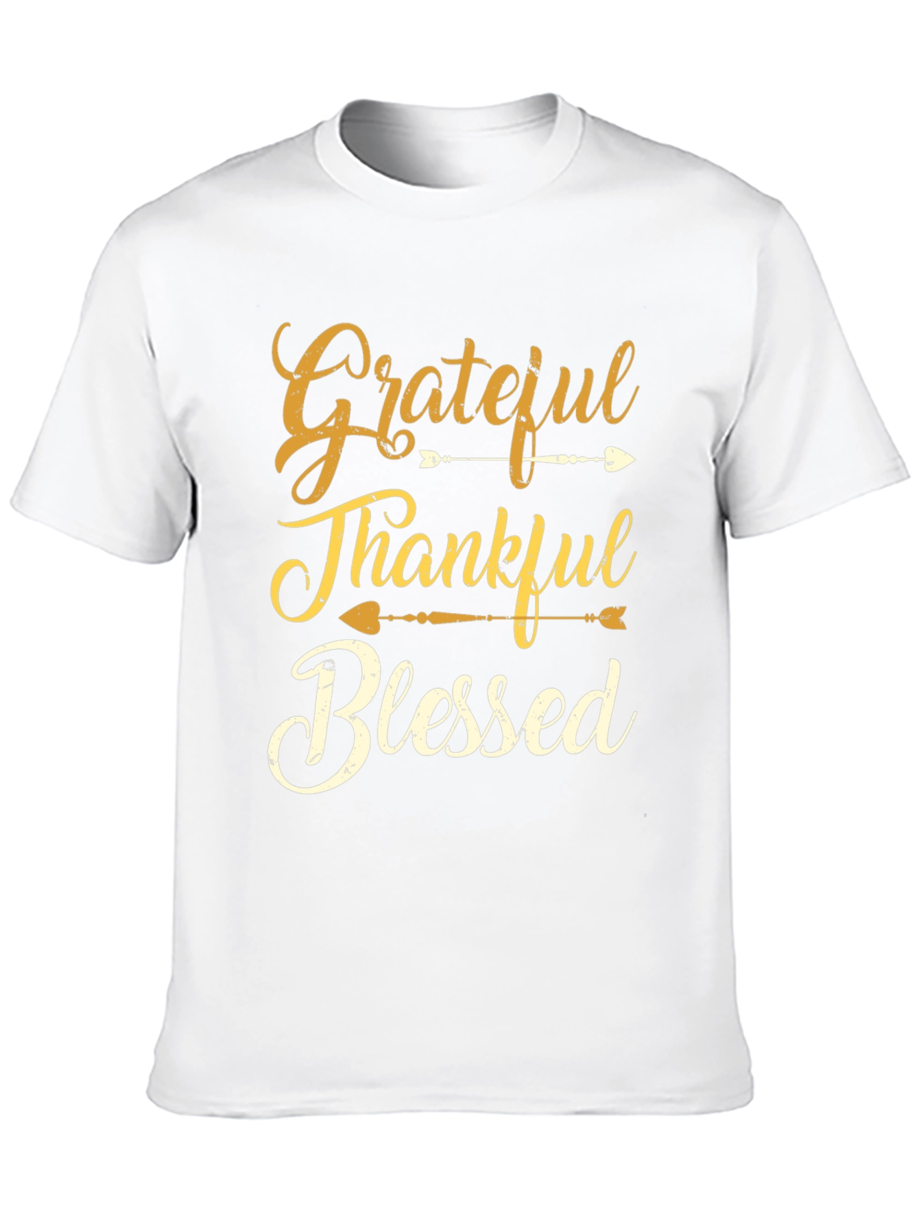 Grateful Thankful Blessed Graphic T-Shirt