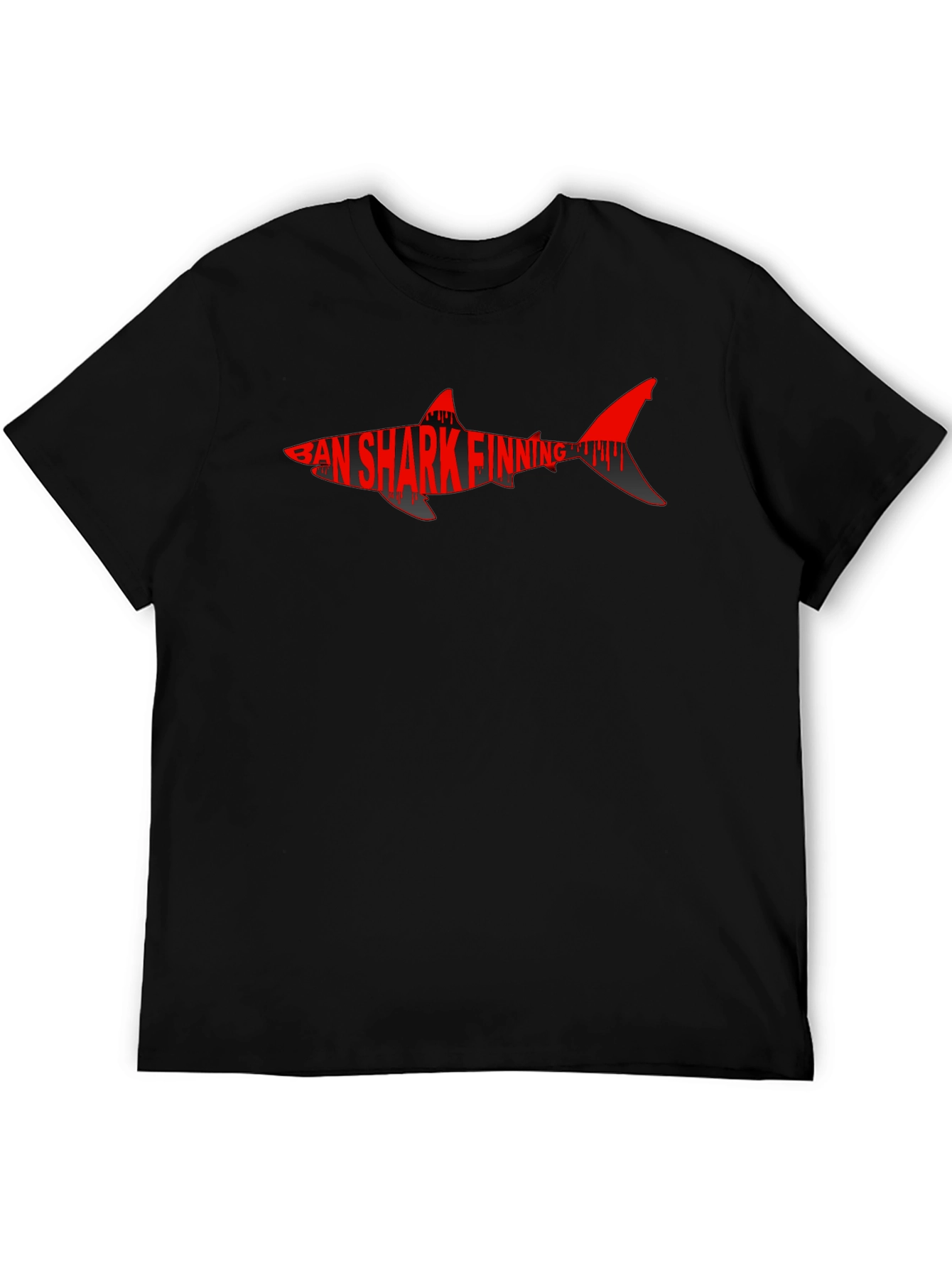 Shark Finning T-Shirt - Black