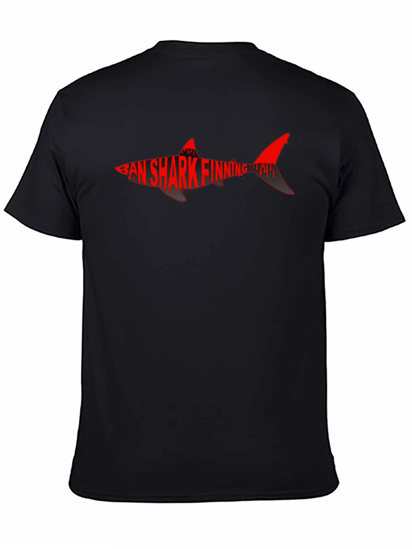 Shark Finning T-Shirt - Black