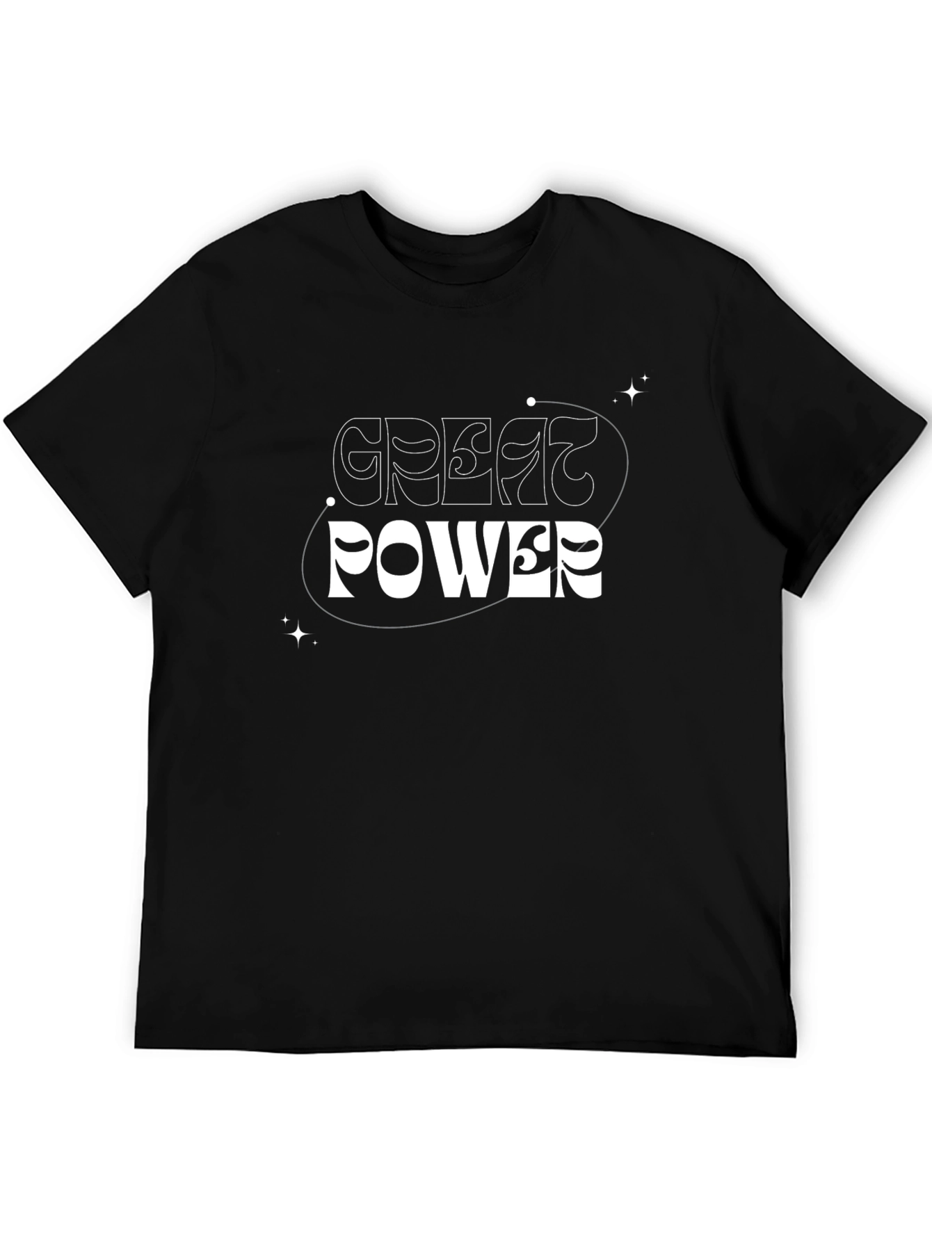 Great Power Graphic Tee - Black Unisex T-Shirt