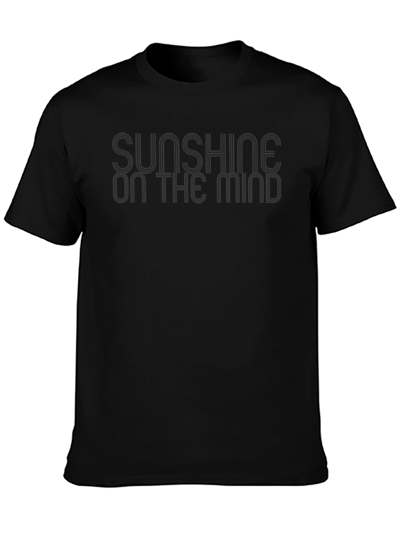 Sunshine On The Mind Black T-Shirt
