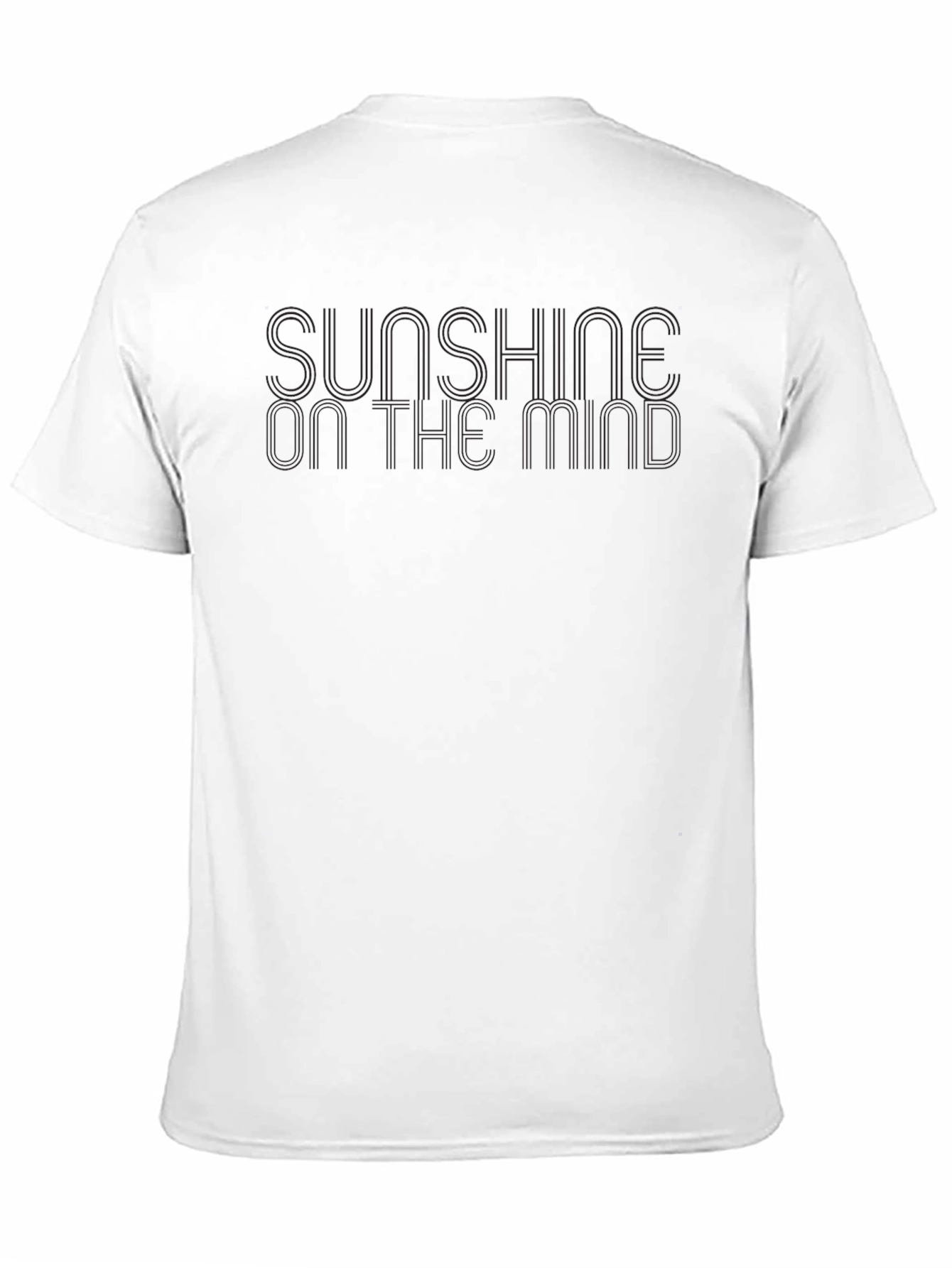 Sunshine On The Mind Black T-Shirt