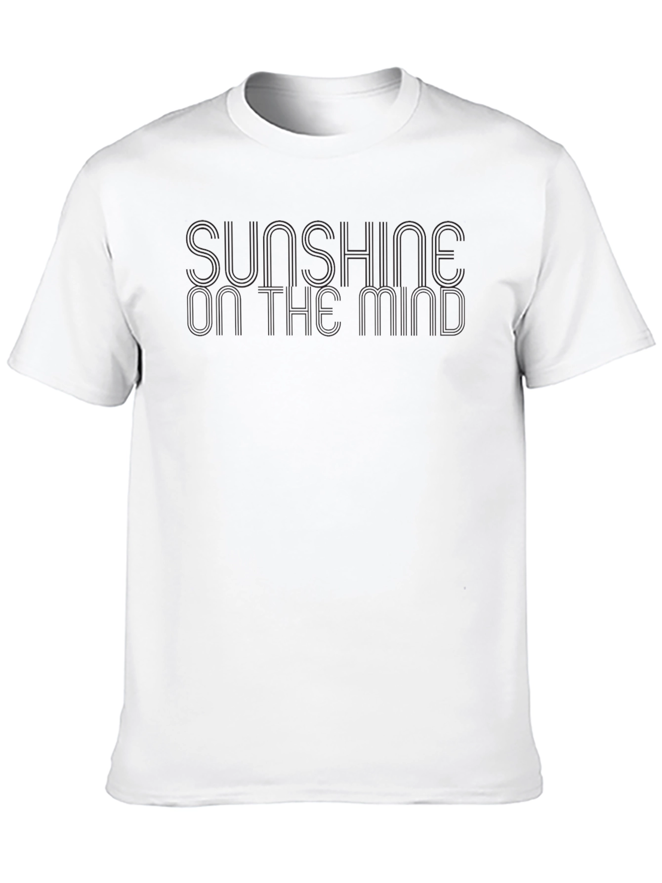 Sunshine On The Mind Black T-Shirt