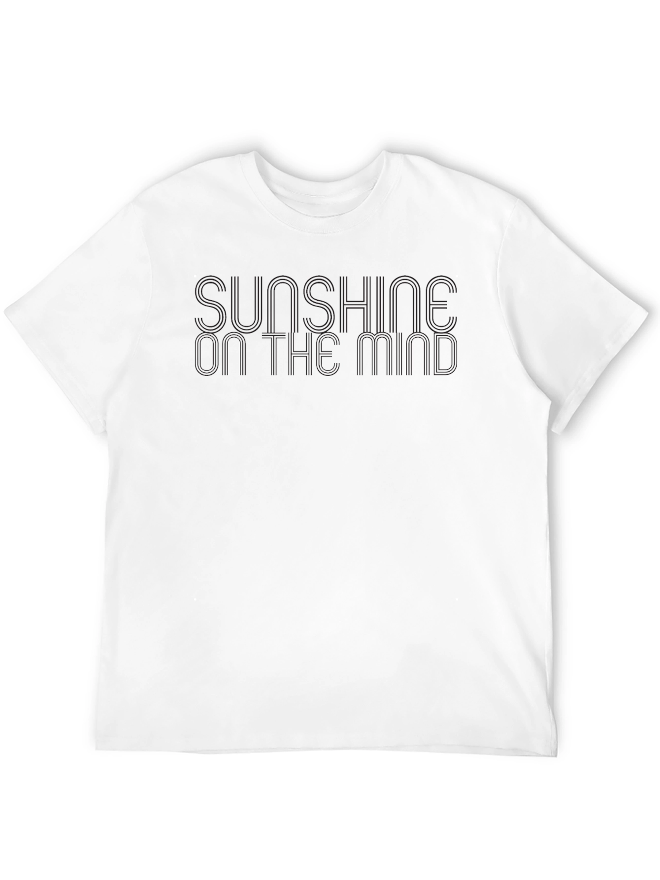 Sunshine On The Mind Black T-Shirt