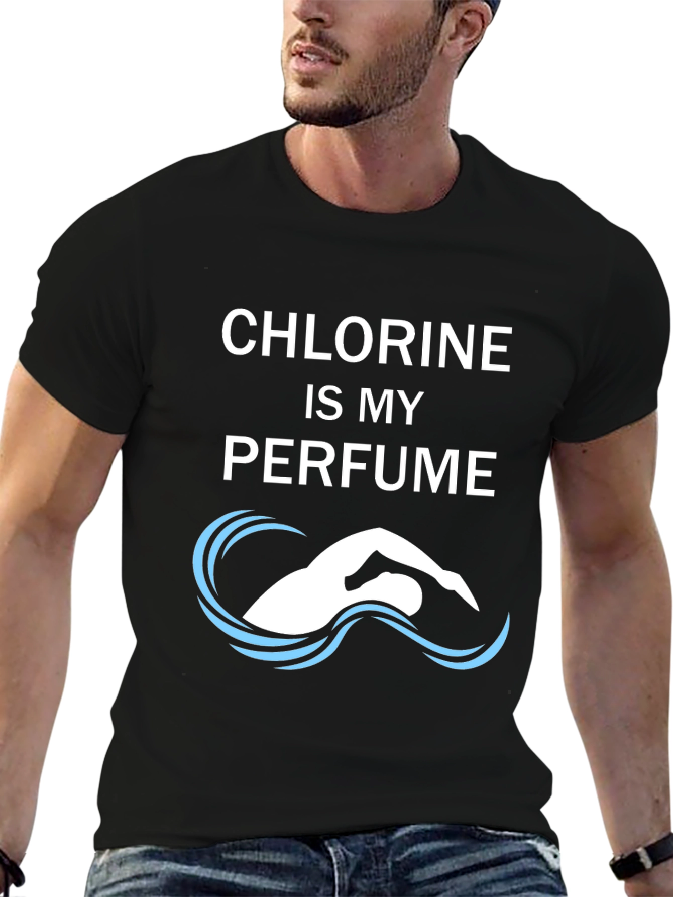 Chlorine is My Perfume Funny Swimmer T-Shirt