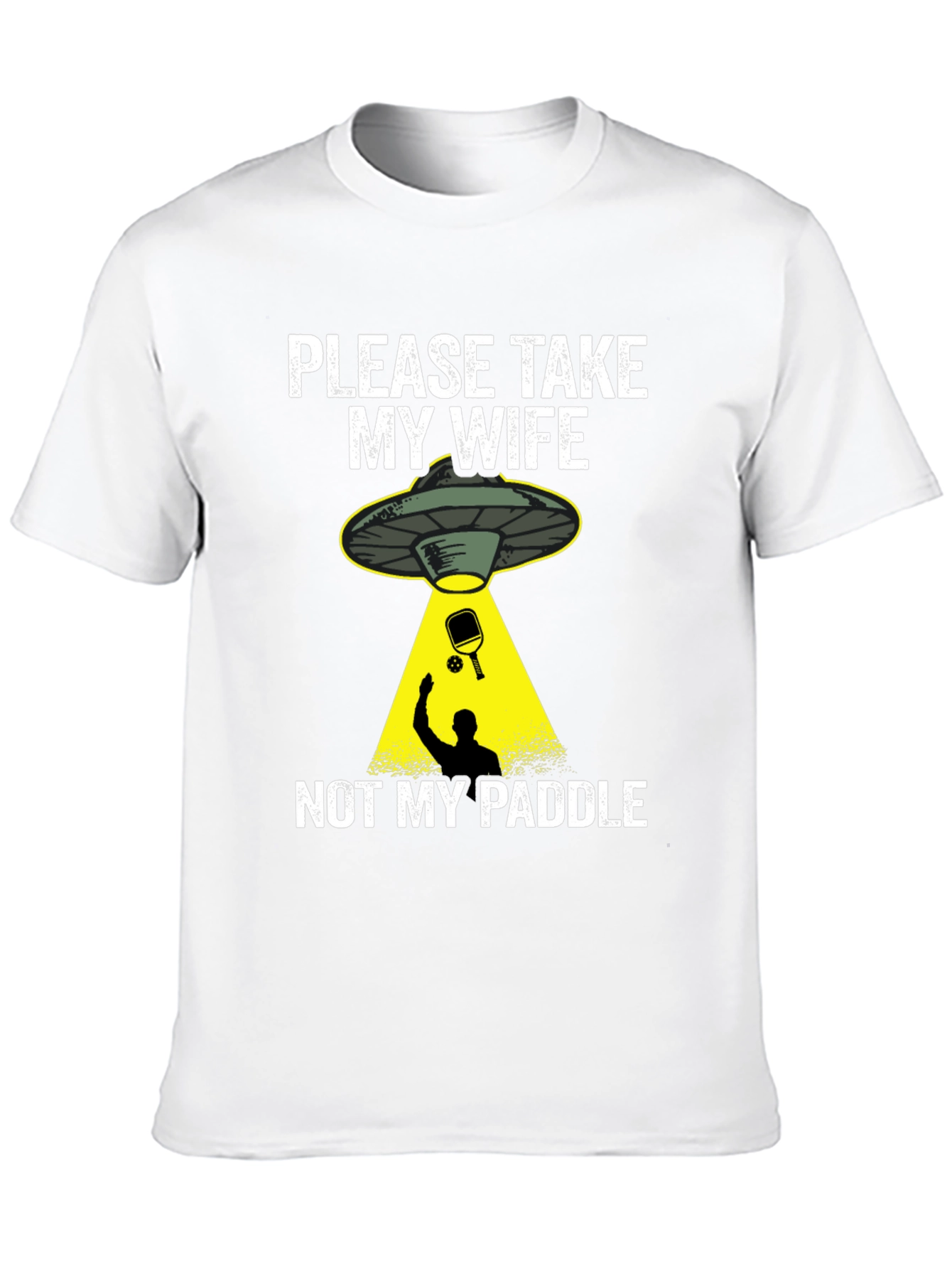 Funny Alien Abduction Pickleball T-Shirt