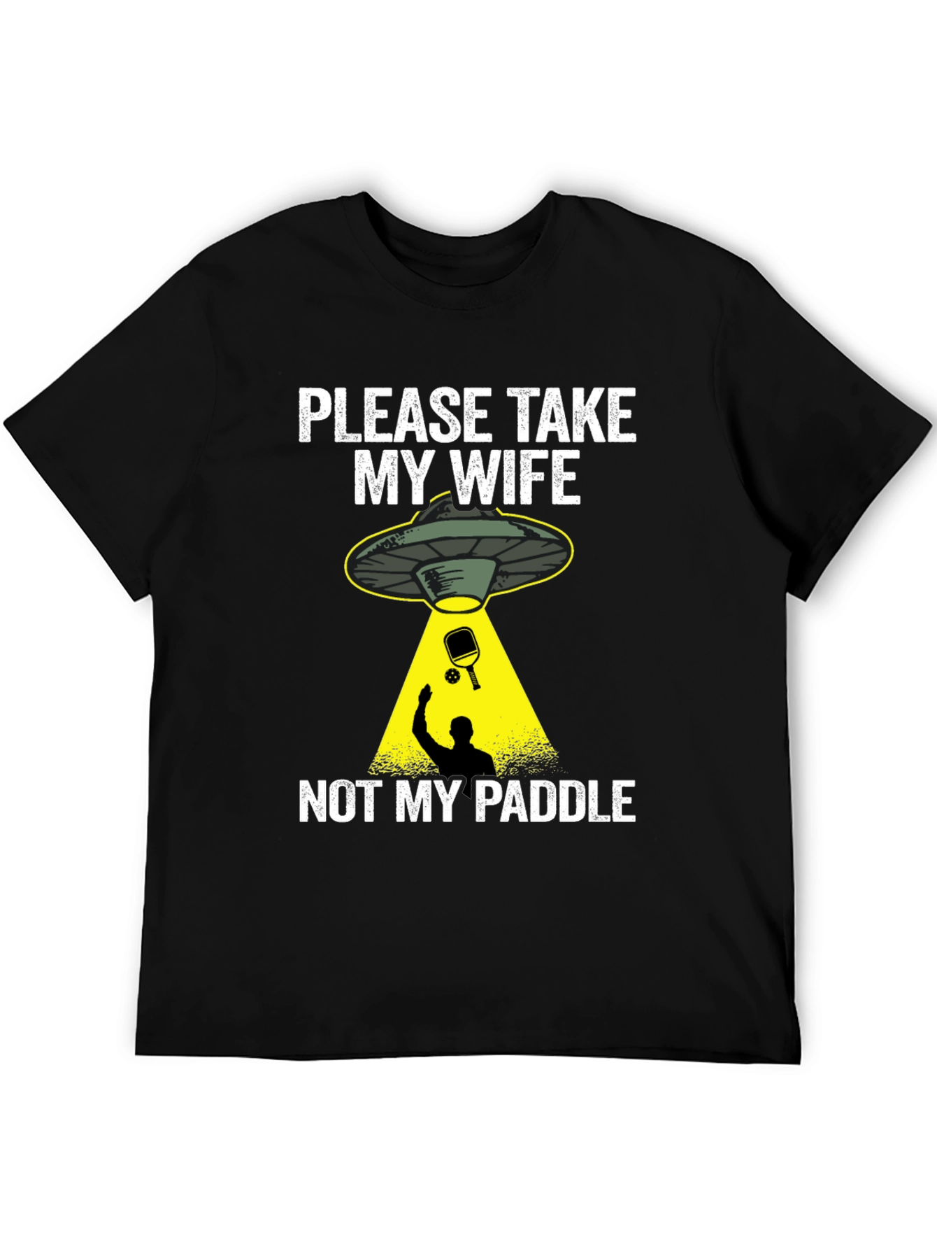 Funny Alien Abduction Pickleball T-Shirt
