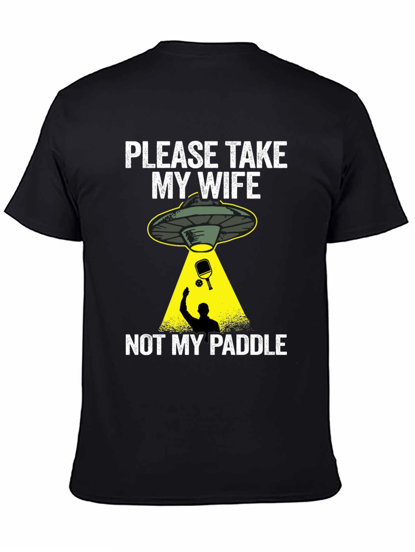 Funny Alien Abduction Pickleball T-Shirt