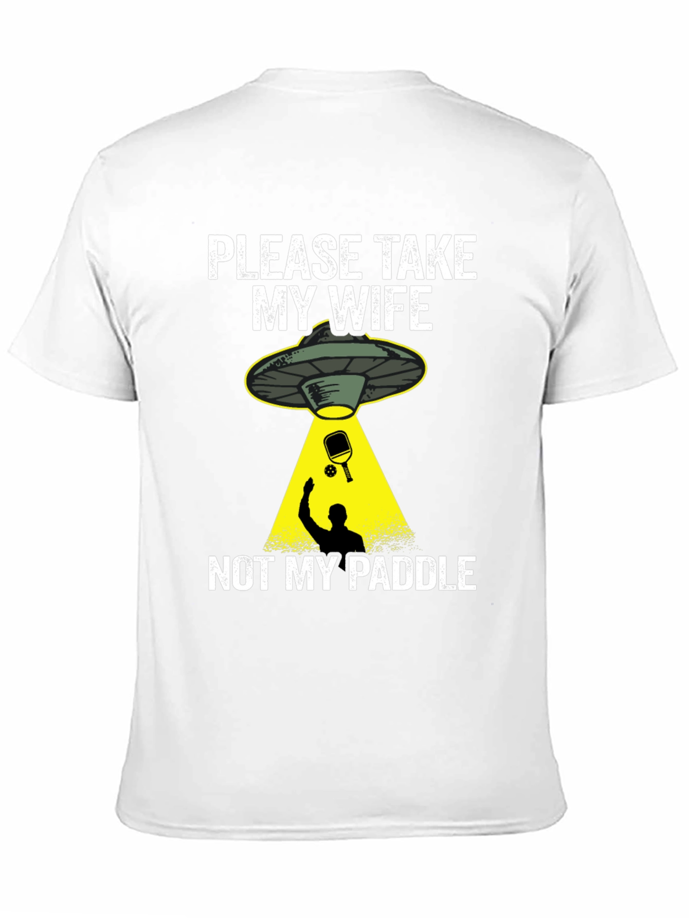 Funny Alien Abduction Pickleball T-Shirt