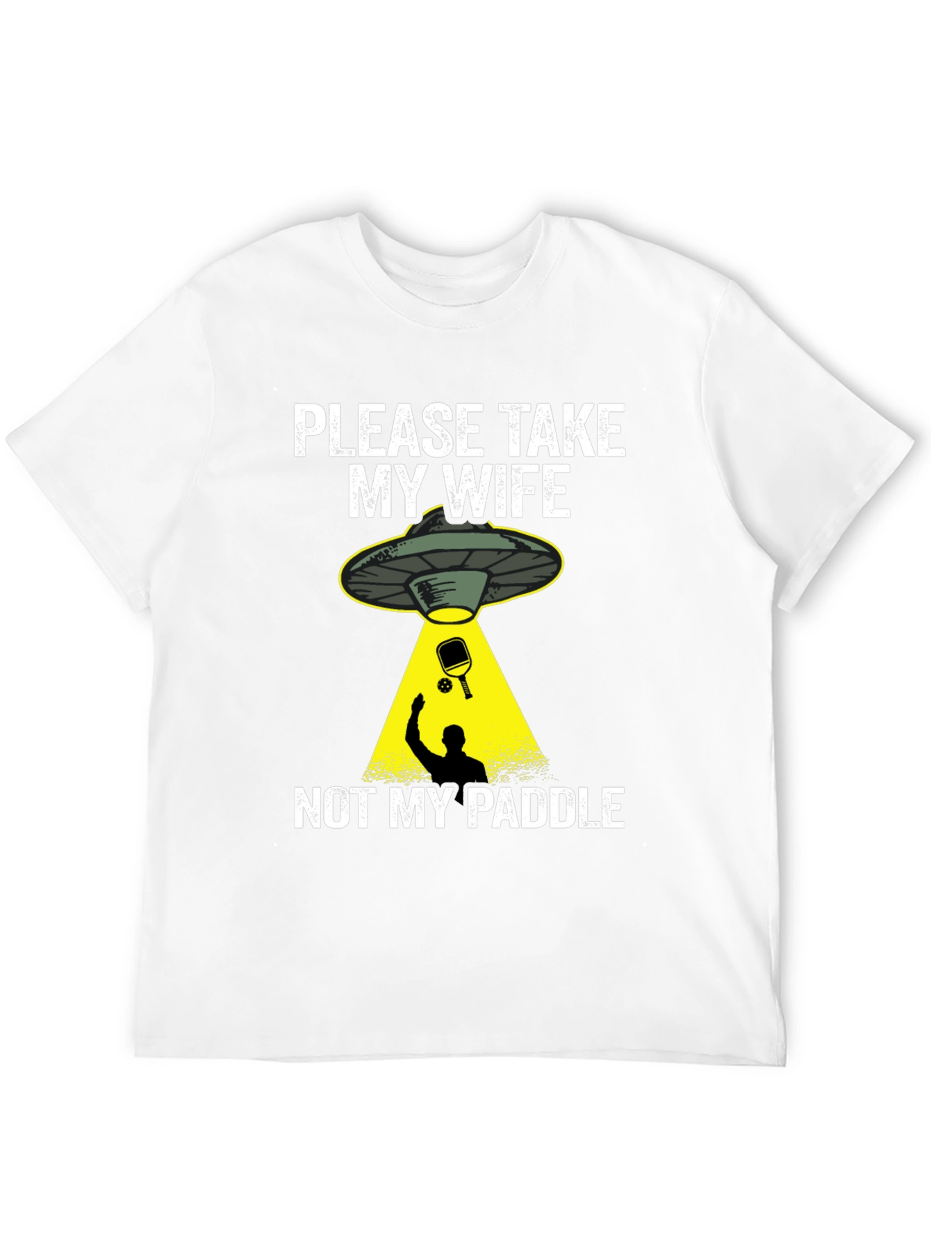 Funny Alien Abduction Pickleball T-Shirt