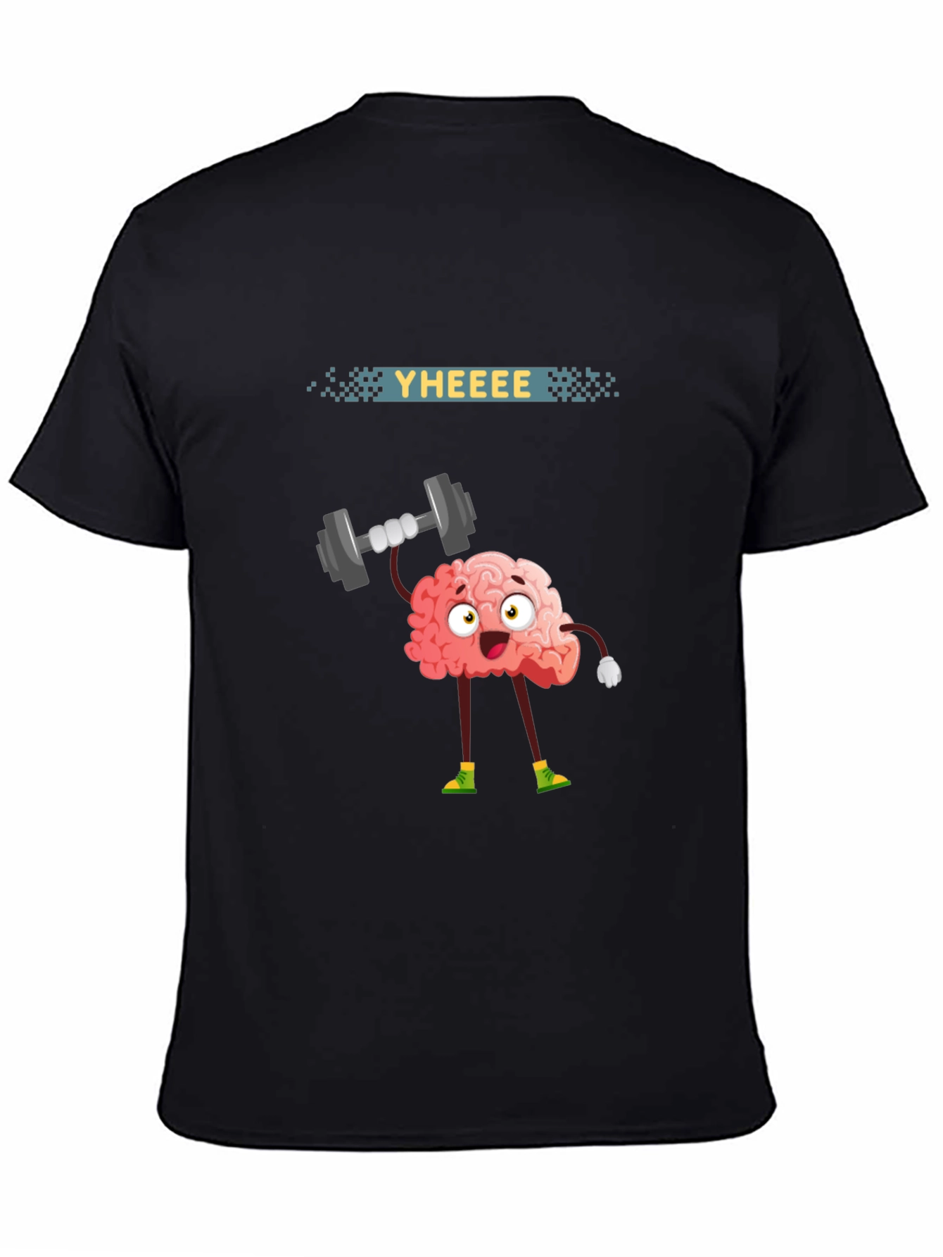 Brain Lifting Weights Graphic T-Shirt