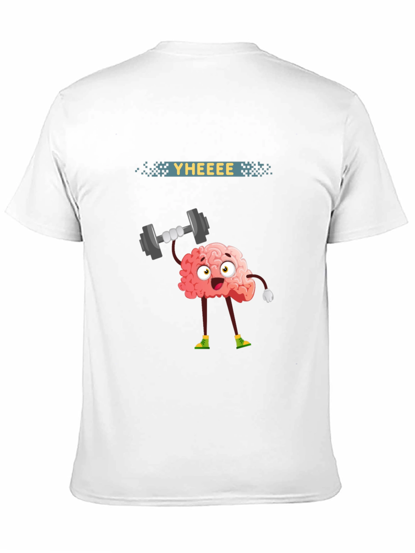 Brain Lifting Weights Graphic T-Shirt