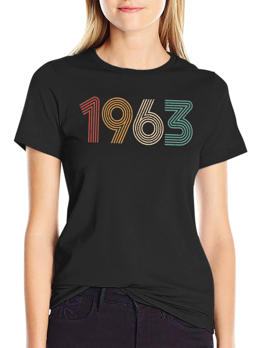 Vintage 1963 Graphic T-Shirt - Retro Birthday Gift