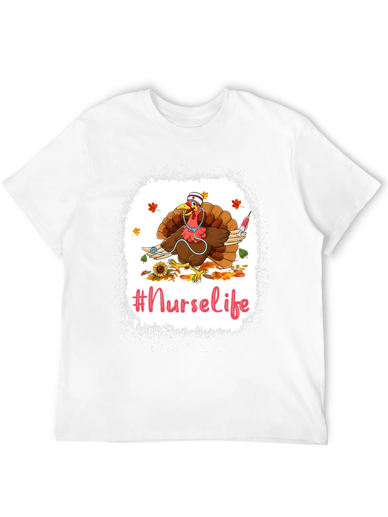 Nurse Life Turkey Graphic T-Shirt - Thanksgiving Apparel