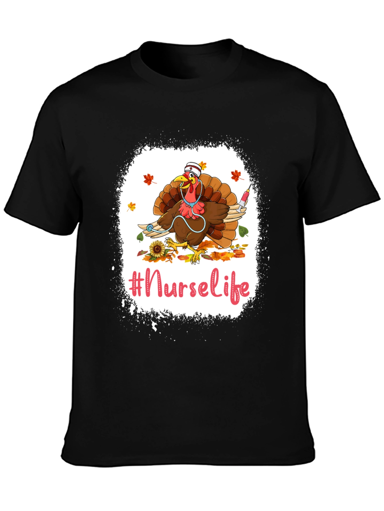 Nurse Life Turkey Graphic T-Shirt - Thanksgiving Apparel