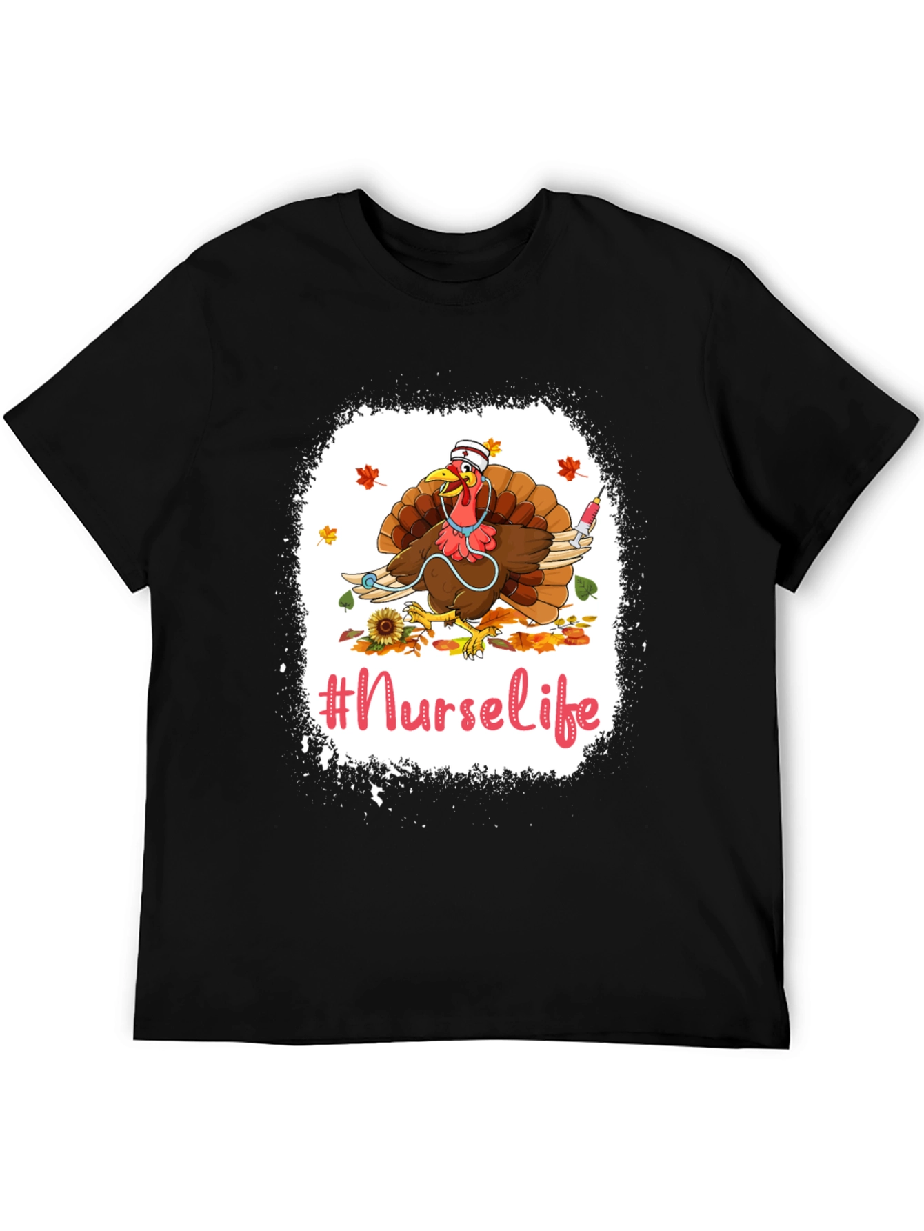 Nurse Life Turkey Graphic T-Shirt - Thanksgiving Apparel