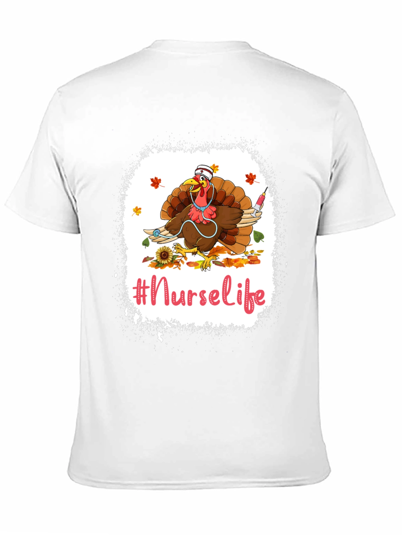 Nurse Life Turkey Graphic T-Shirt - Thanksgiving Apparel
