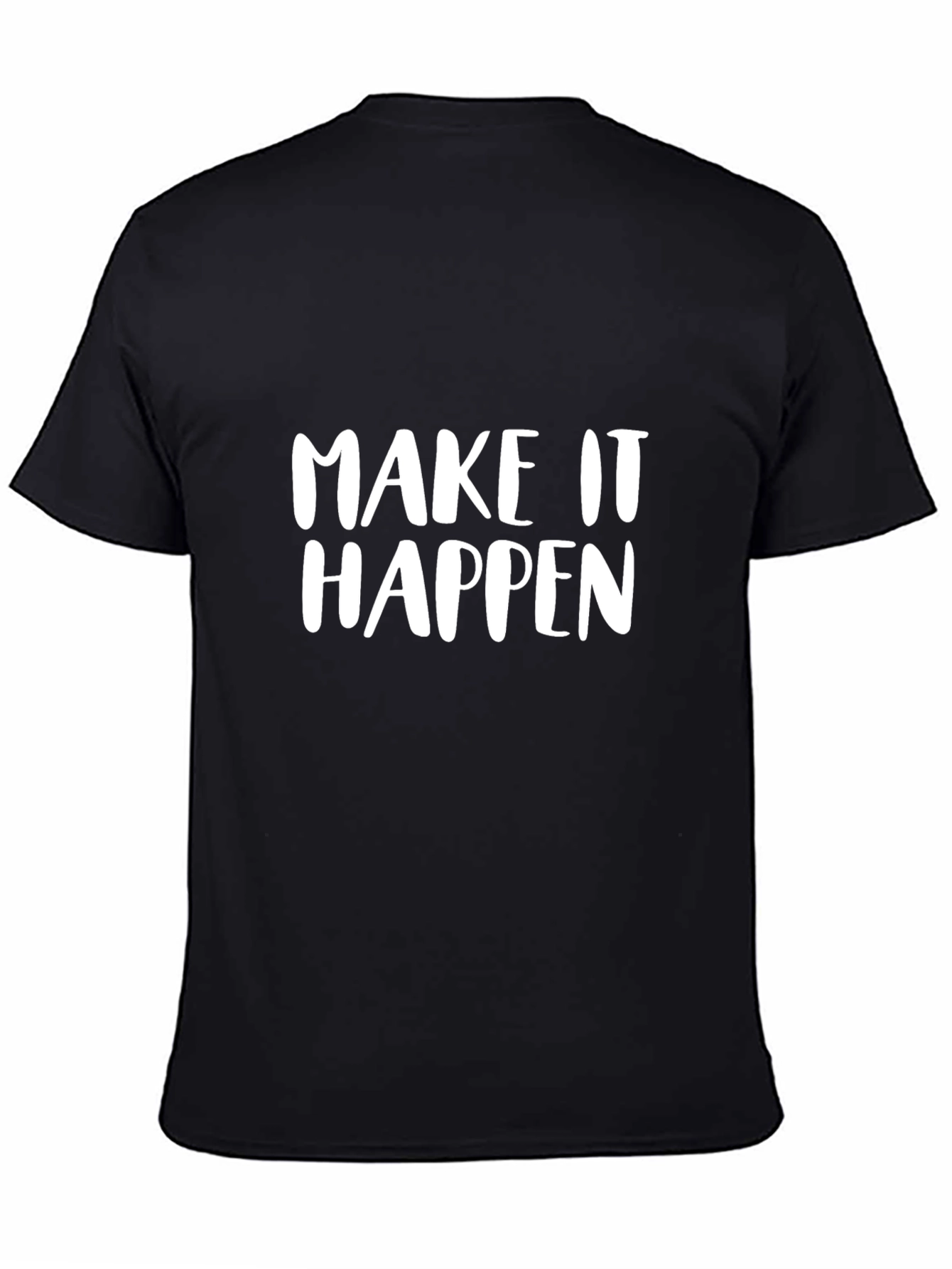 Make It Happen Graphic Tee - Black Cotton