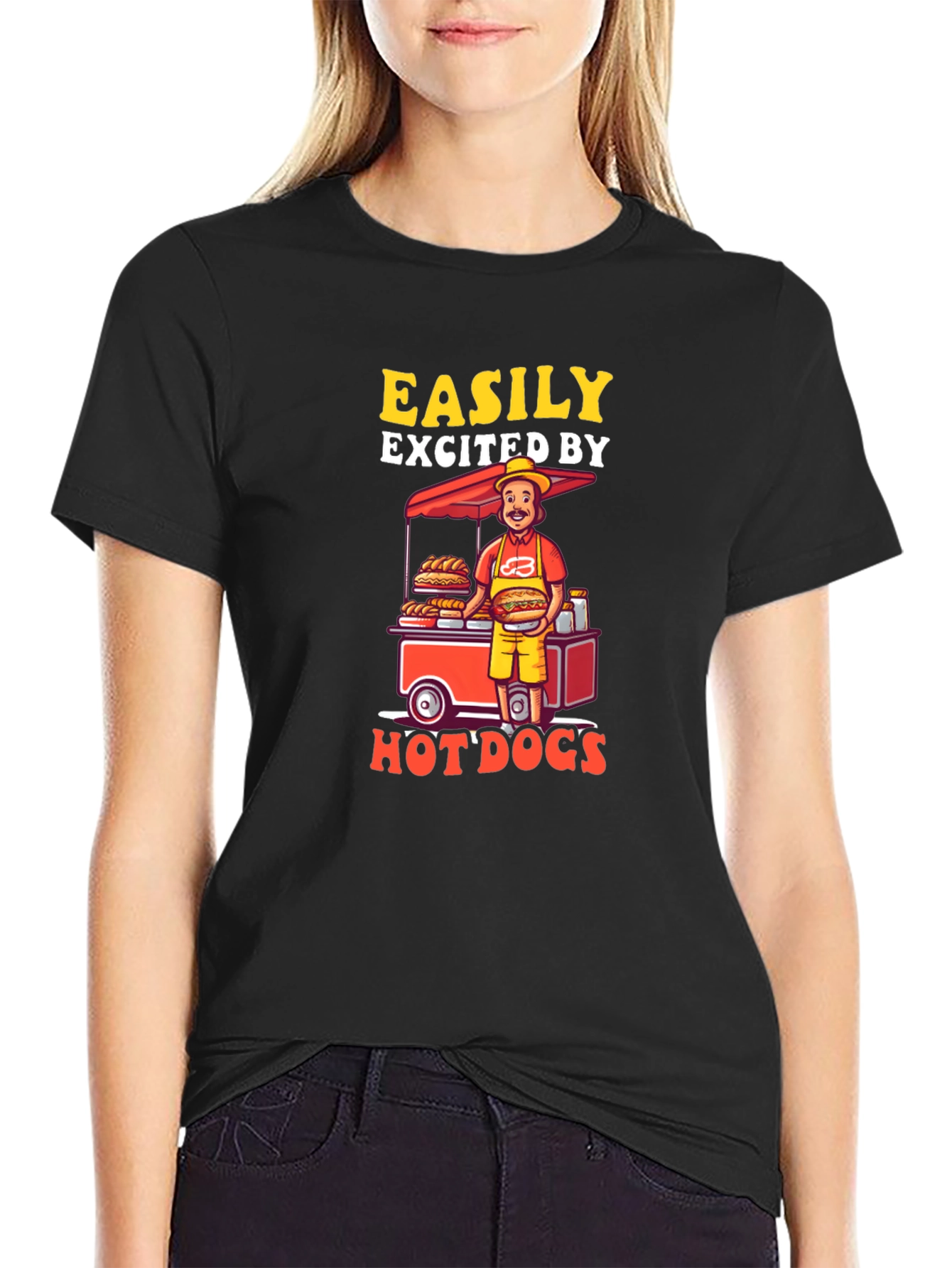 Easily Excited by Hot Dogs T-Shirt