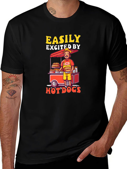 Easily Excited by Hot Dogs T-Shirt