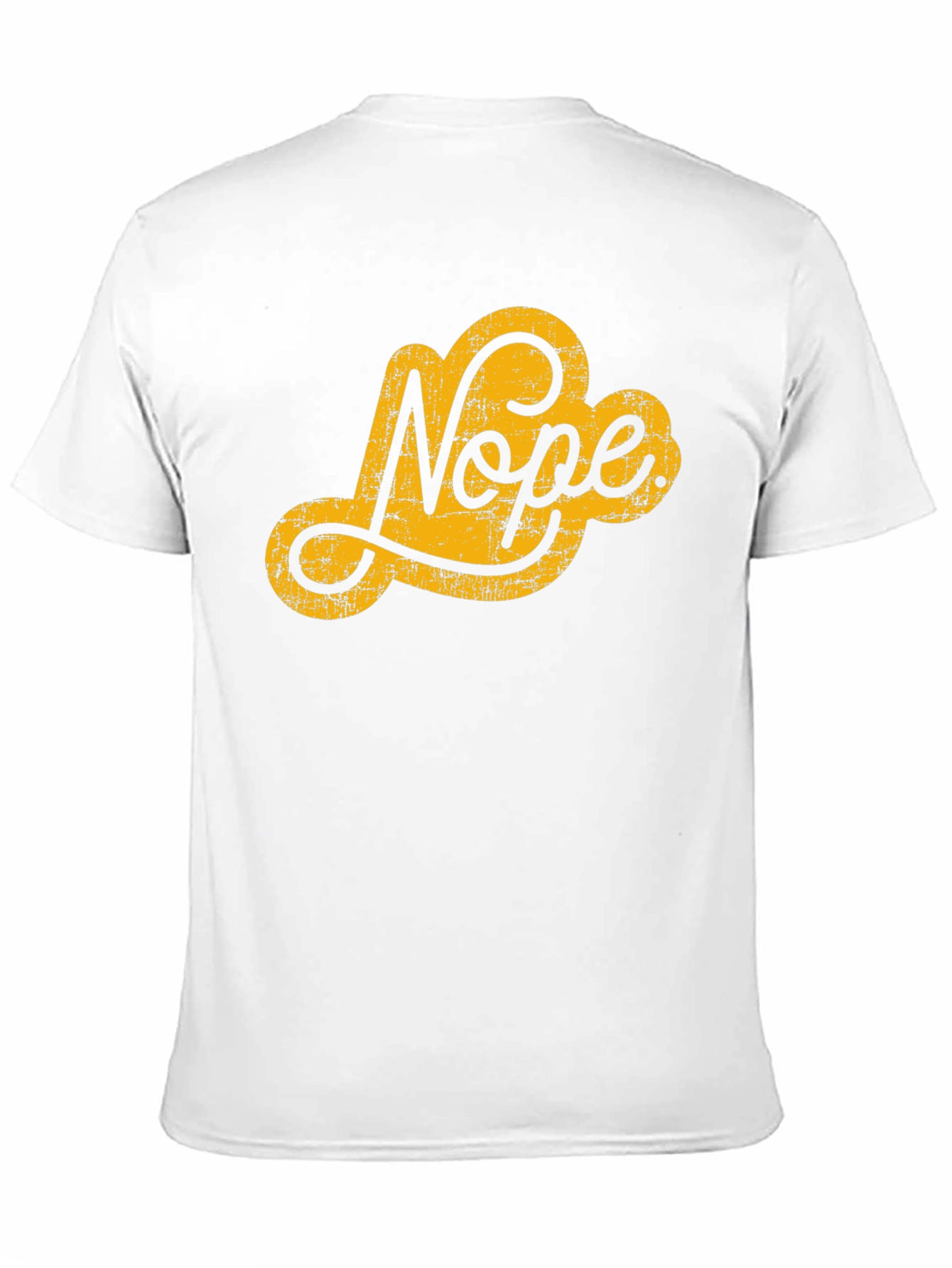 Nope Graphic Tee - Black Crew Neck T-Shirt