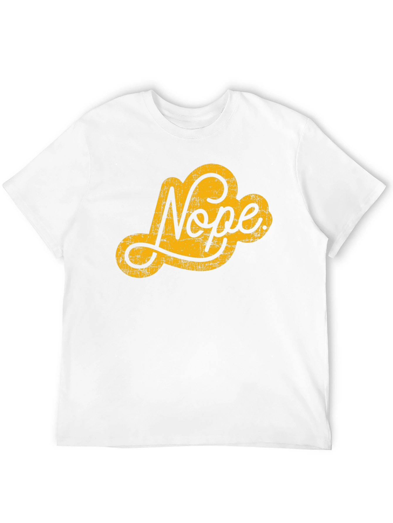 Nope Graphic Tee - Black Crew Neck T-Shirt