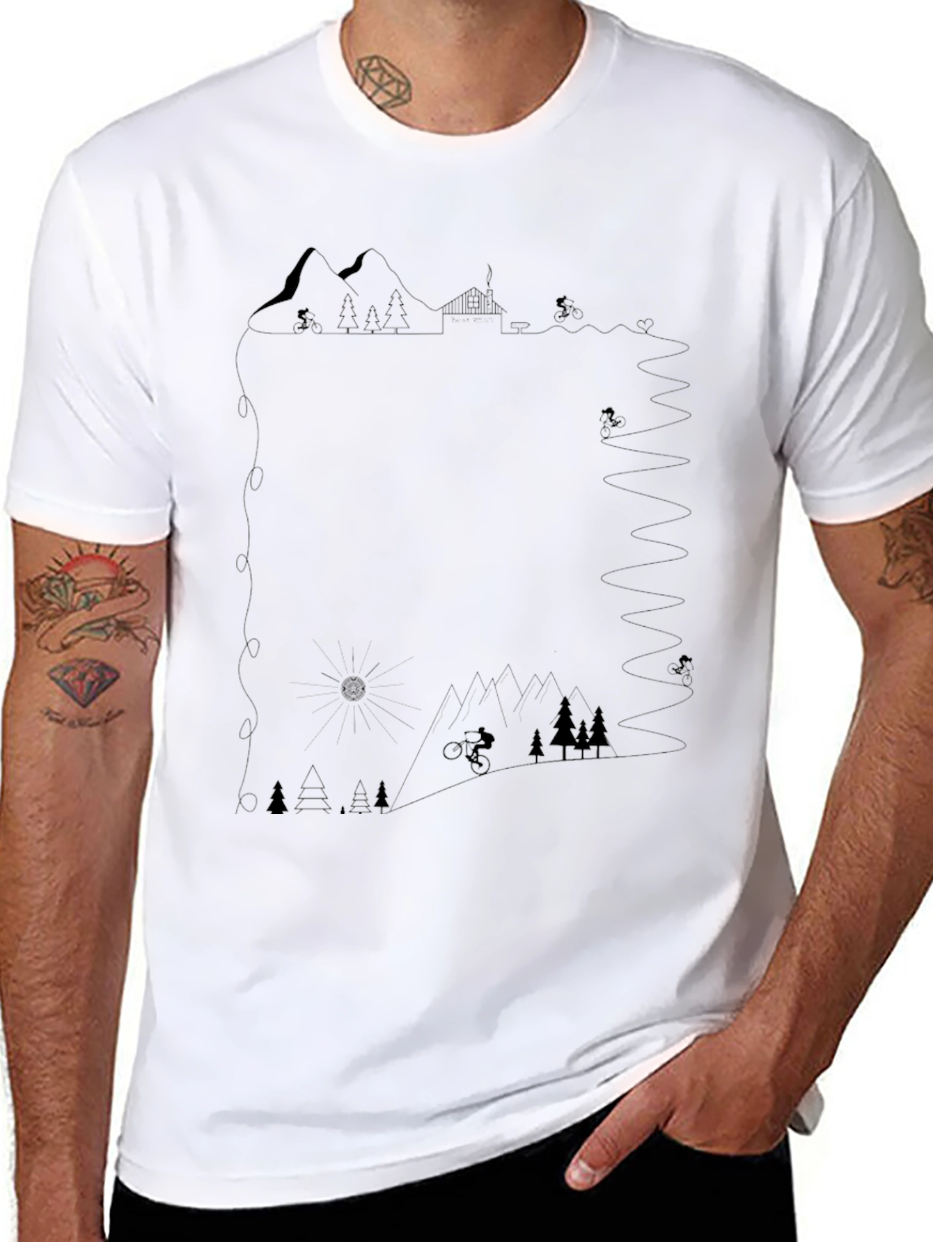 Mountain Biking T-Shirt - Adventure Trail Tee