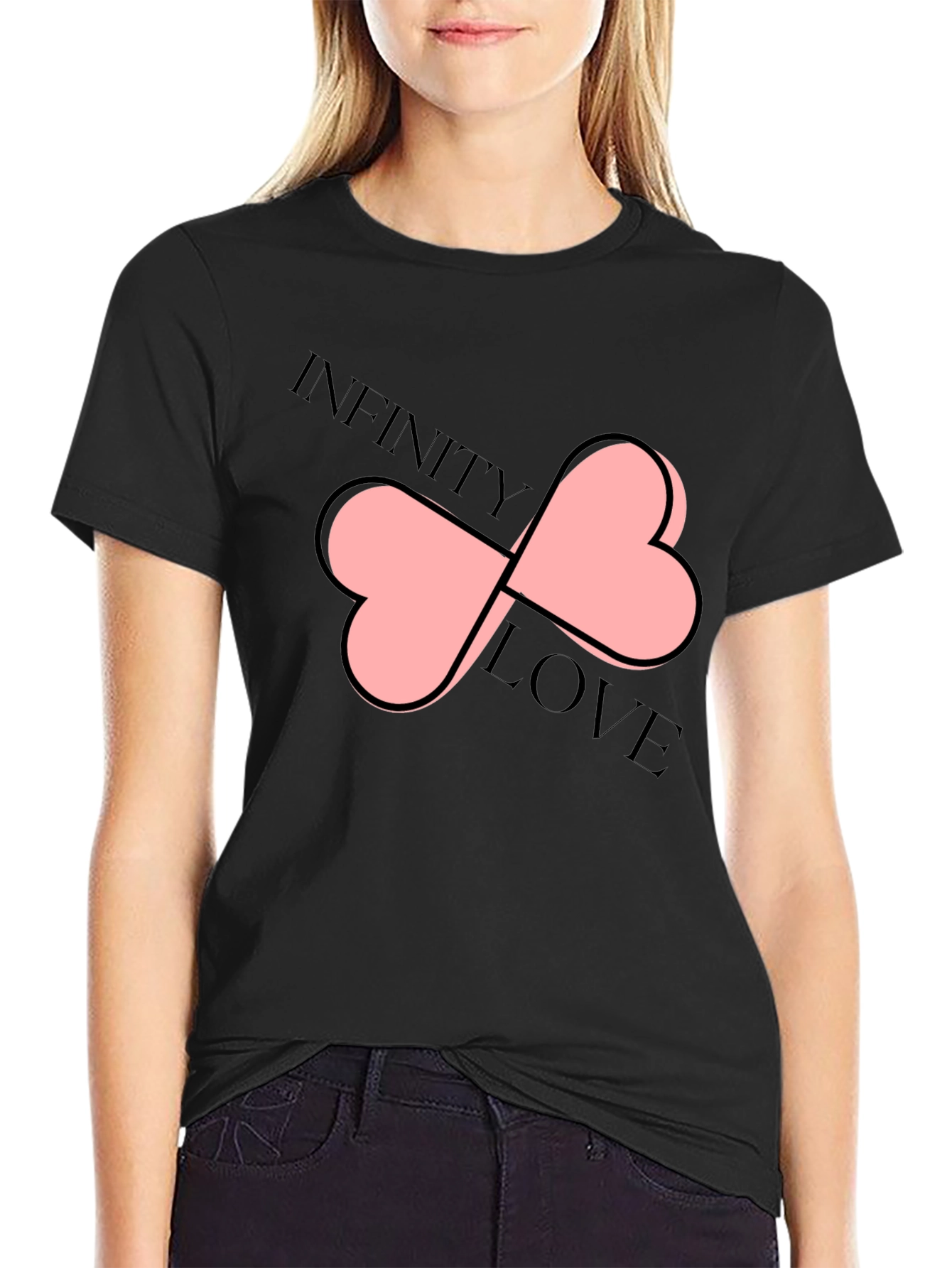 Infinity Love T-Shirt Black