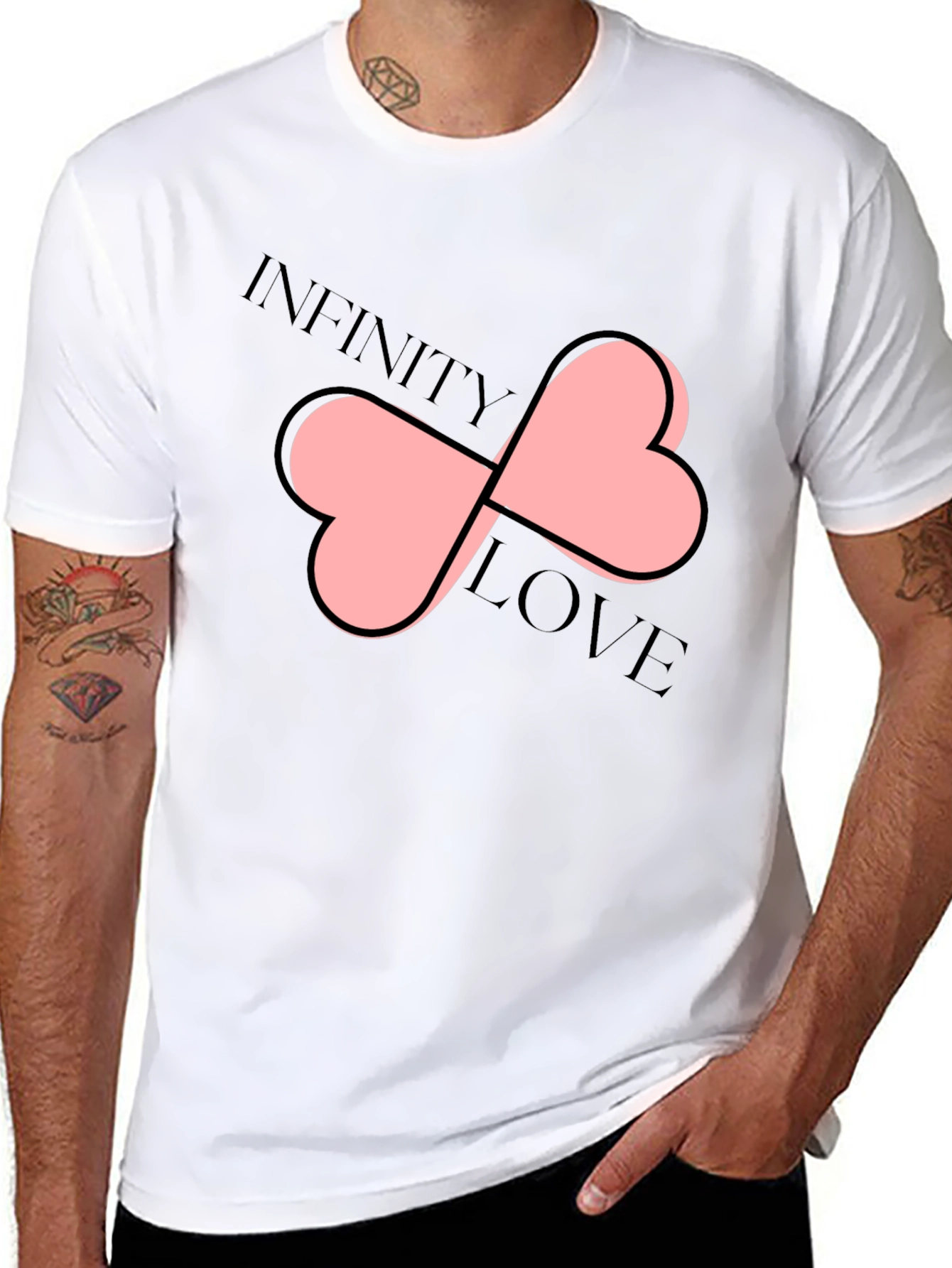 Infinity Love T-Shirt Black