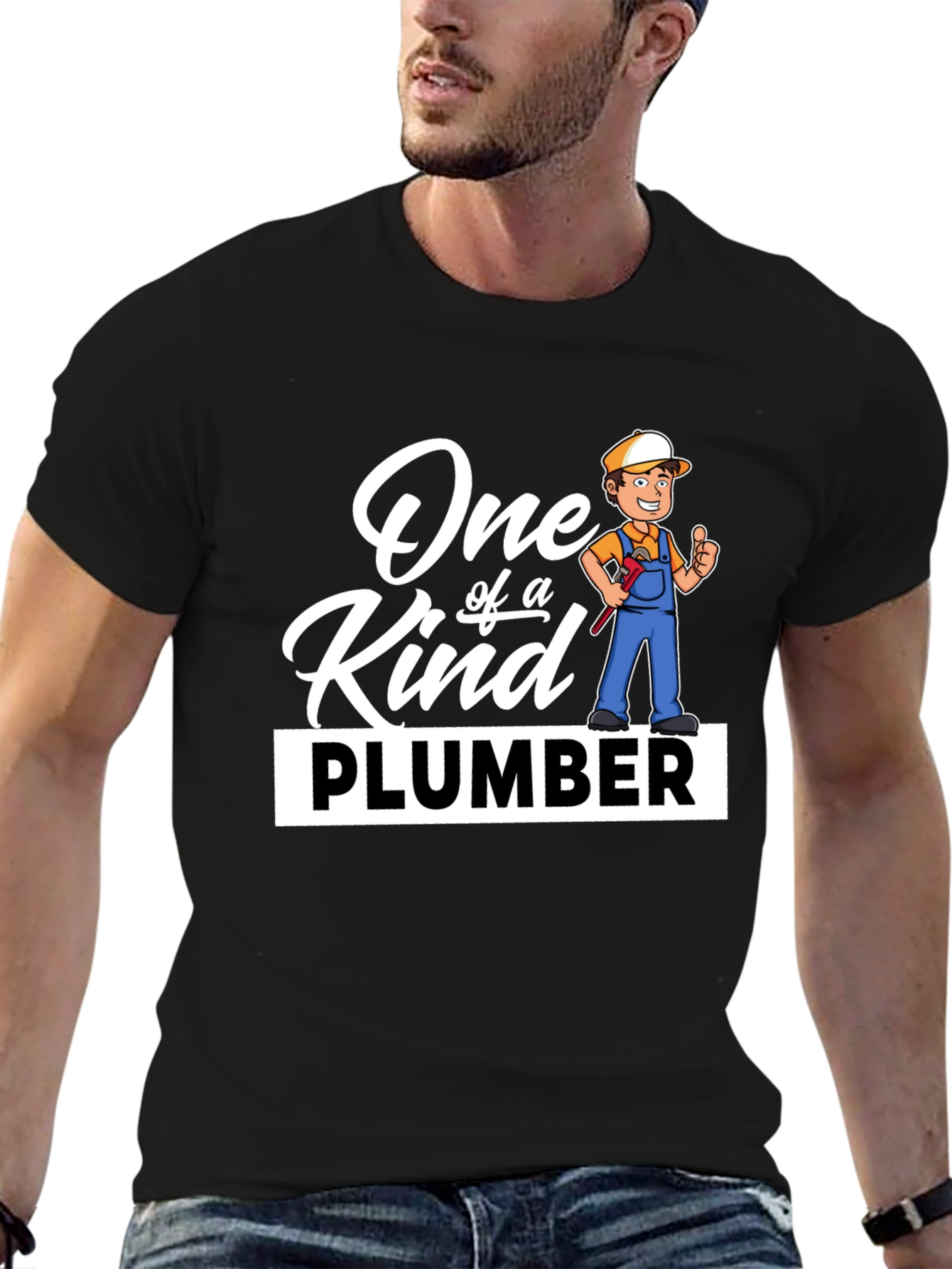 One of a Kind Plumber Graphic T-Shirt
