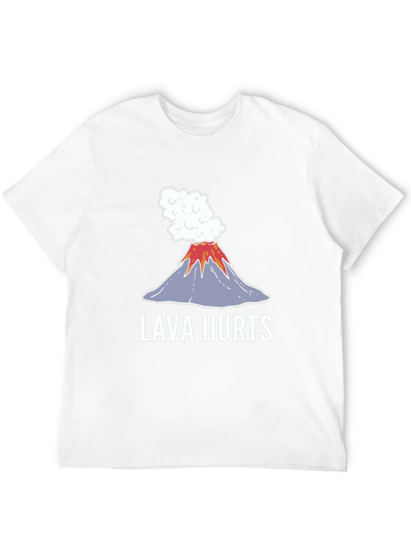 Lava Hurts Graphic Tee - Volcano Humor T-Shirt