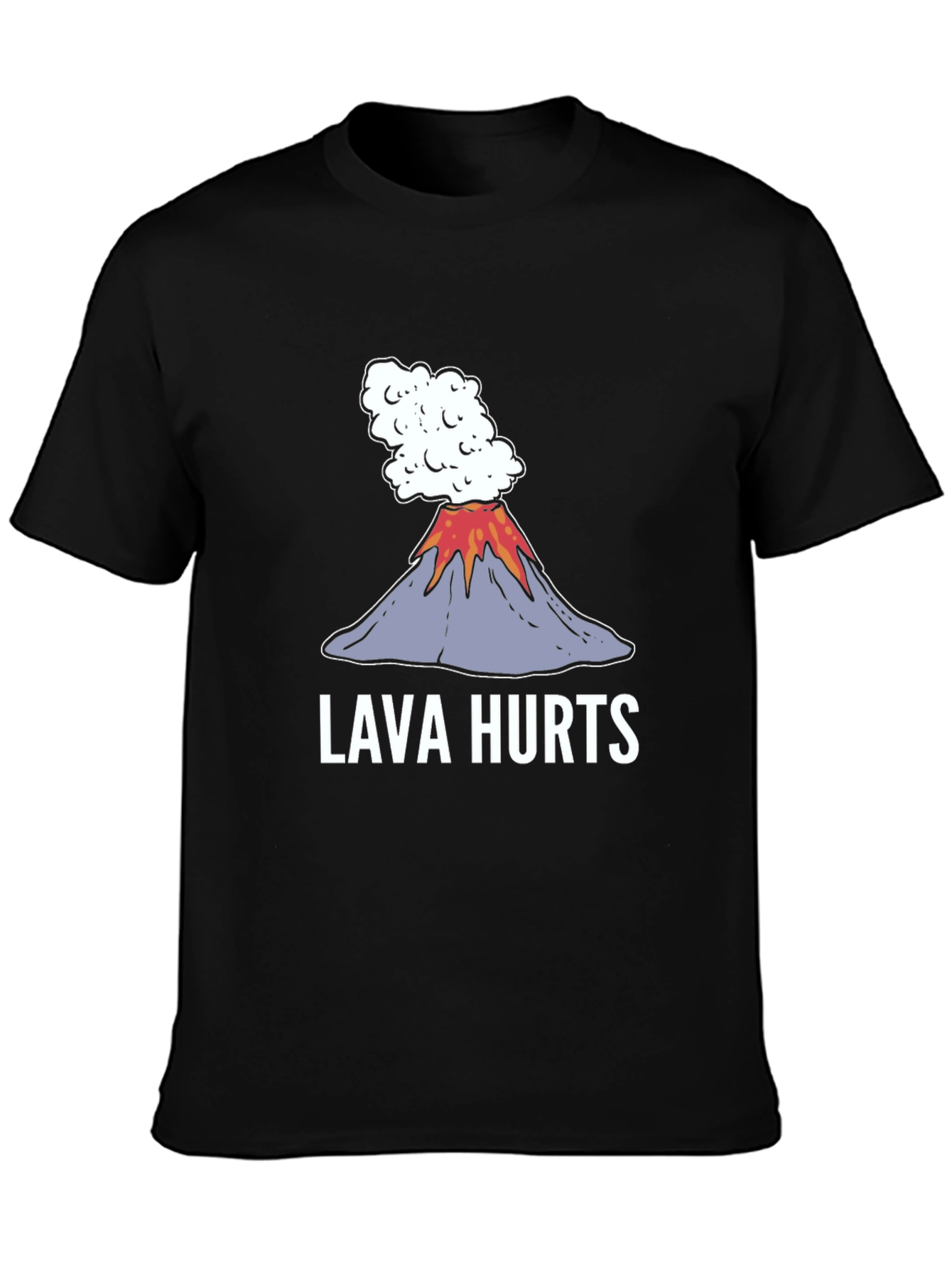 Lava Hurts Graphic Tee - Volcano Humor T-Shirt