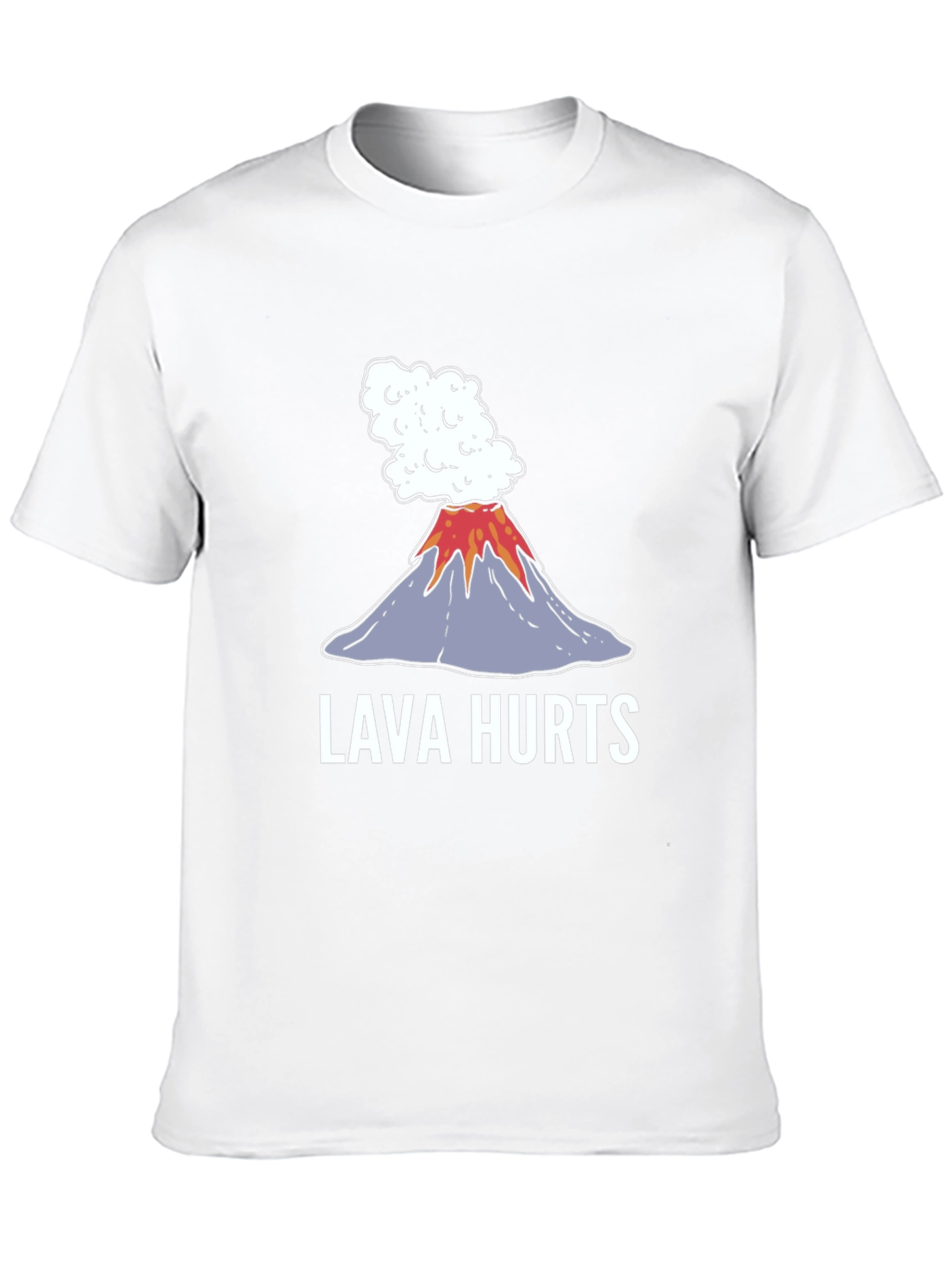 Lava Hurts Graphic Tee - Volcano Humor T-Shirt