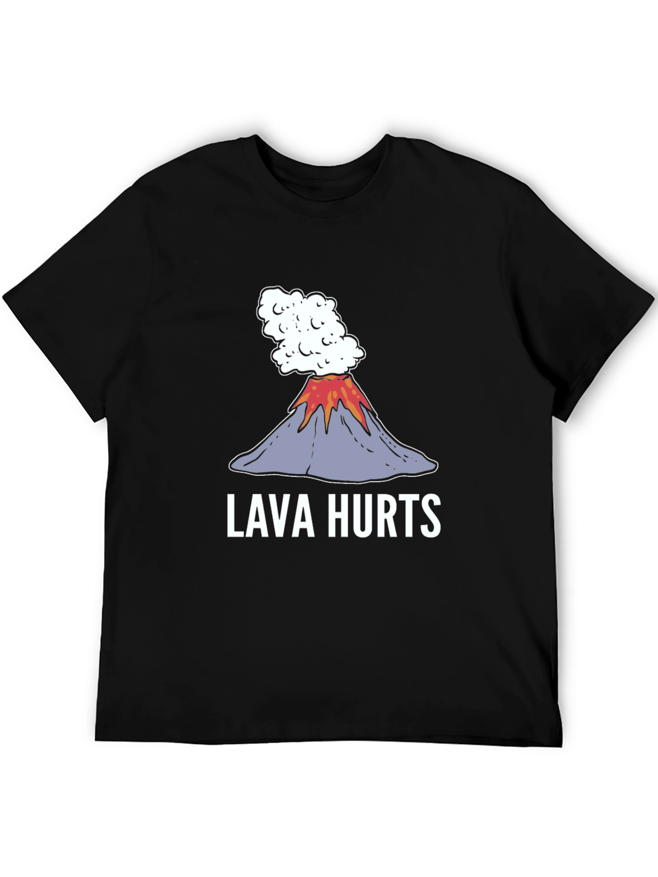 Lava Hurts Graphic Tee - Volcano Humor T-Shirt