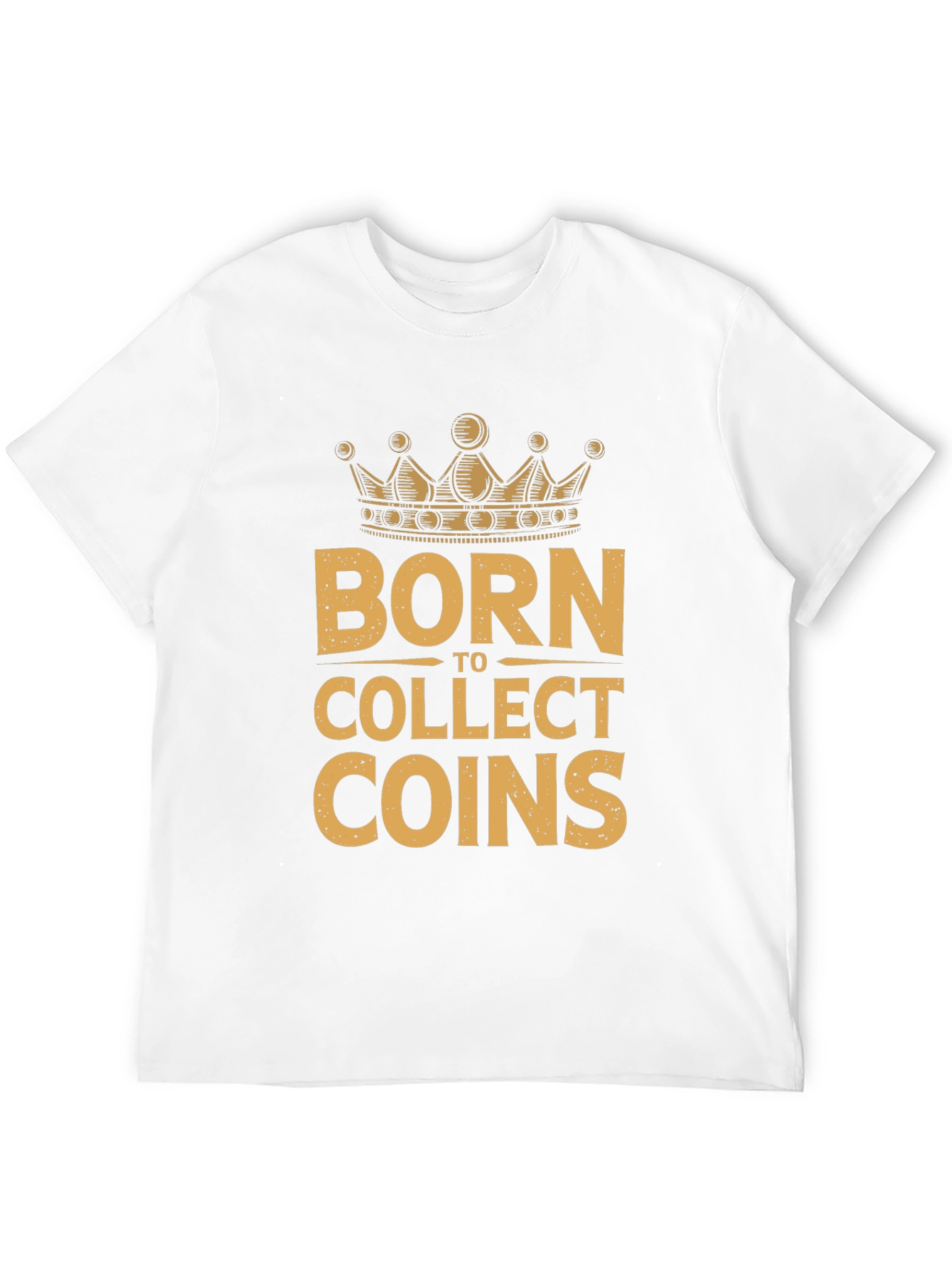 Born to Collect Coins Graphic T-Shirt - Black