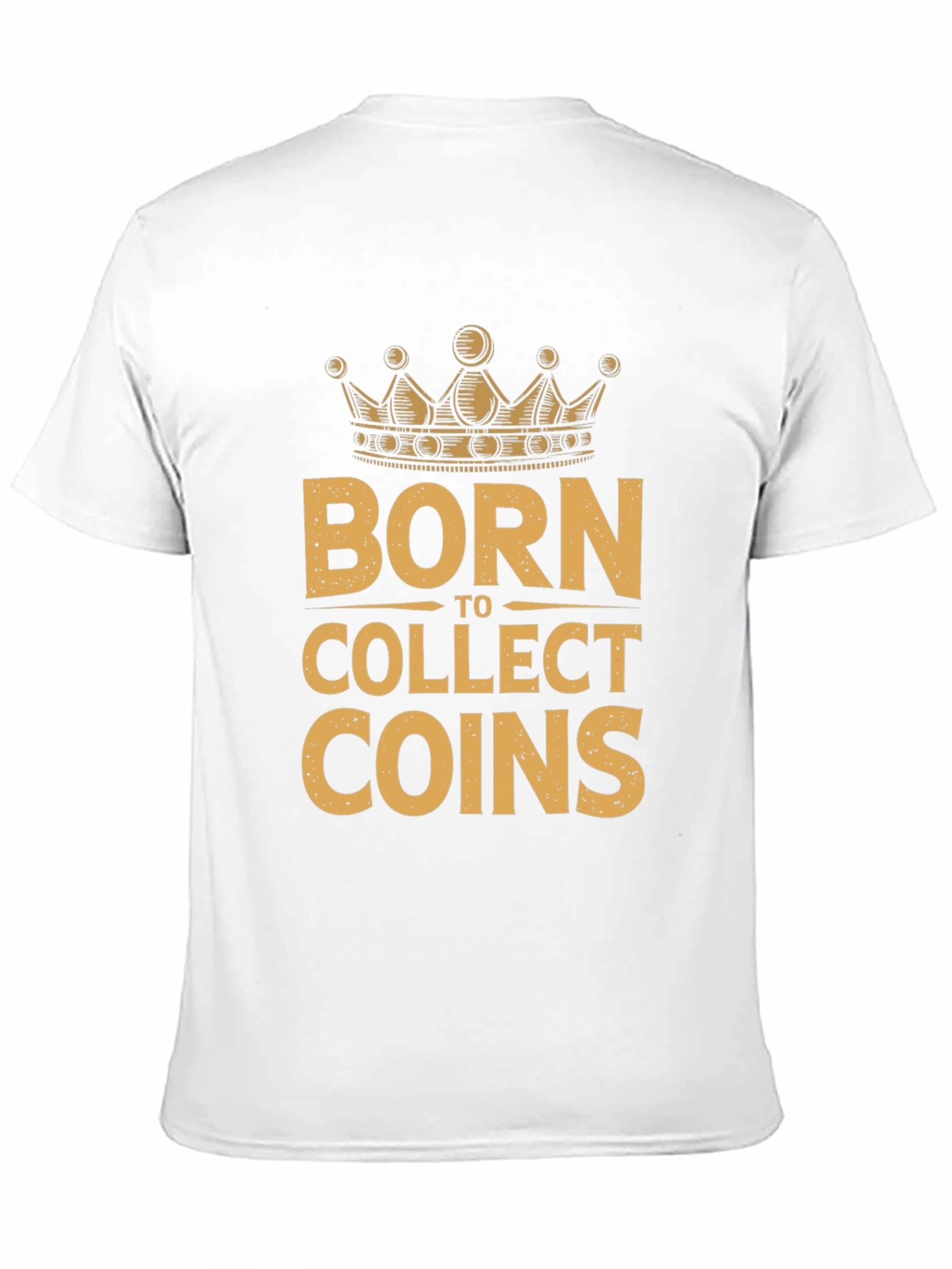 Born to Collect Coins Graphic T-Shirt - Black